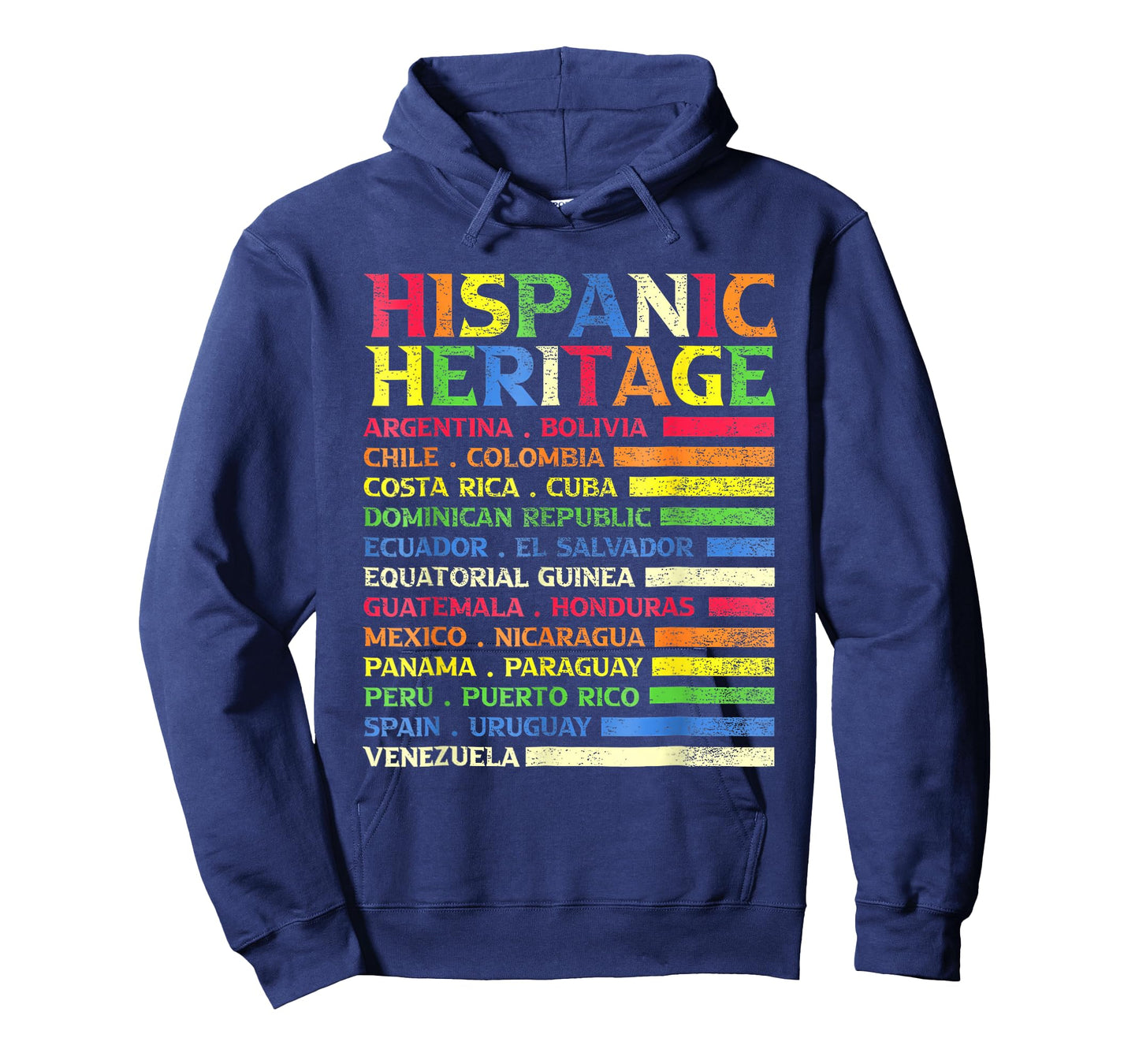 Latin Countries Flag Latino National Hispanic Heritage Month T-Shirt
