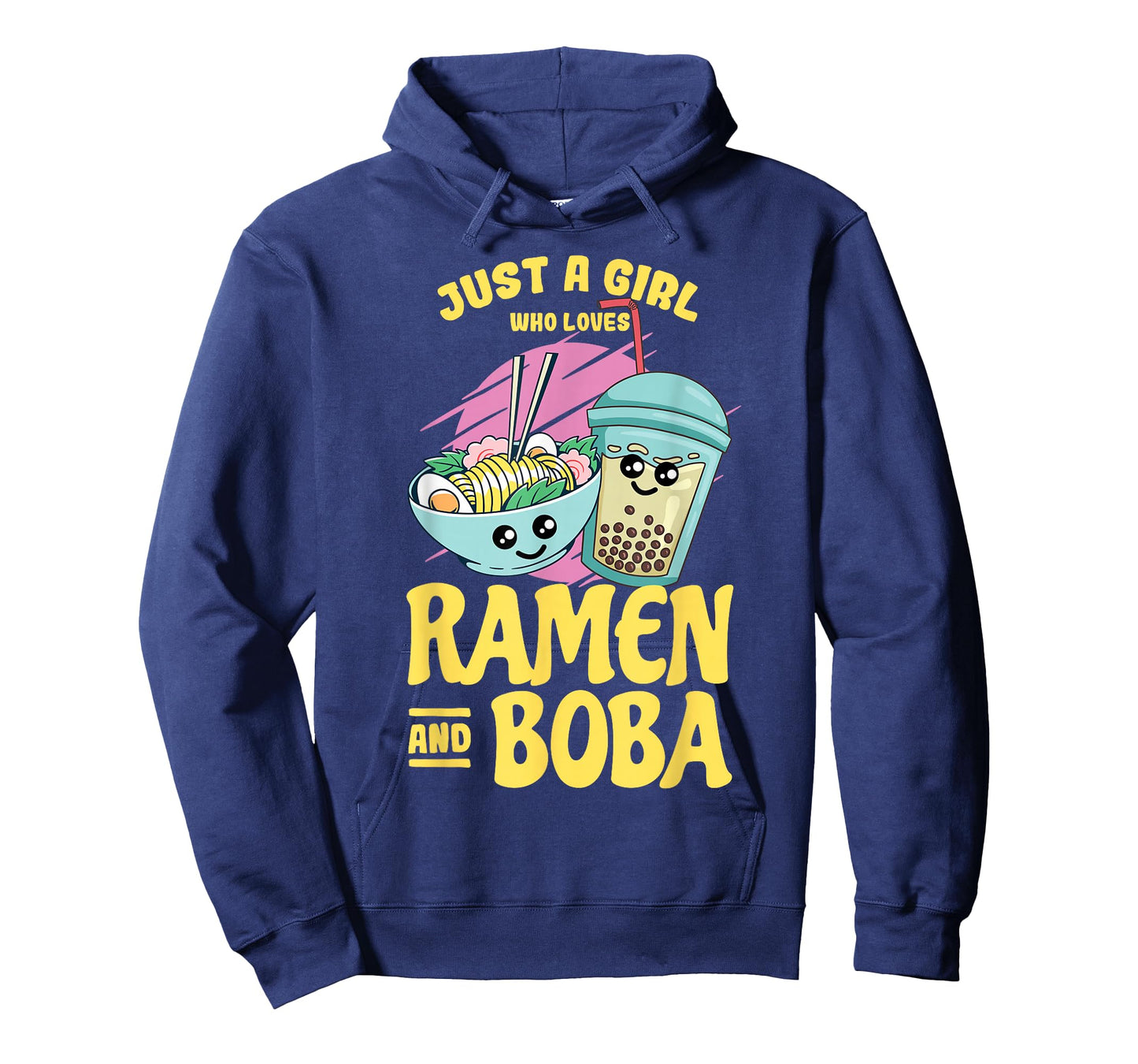Just a Girl who Loves Ramen and Boba Bubble Tea T-Shirt Small