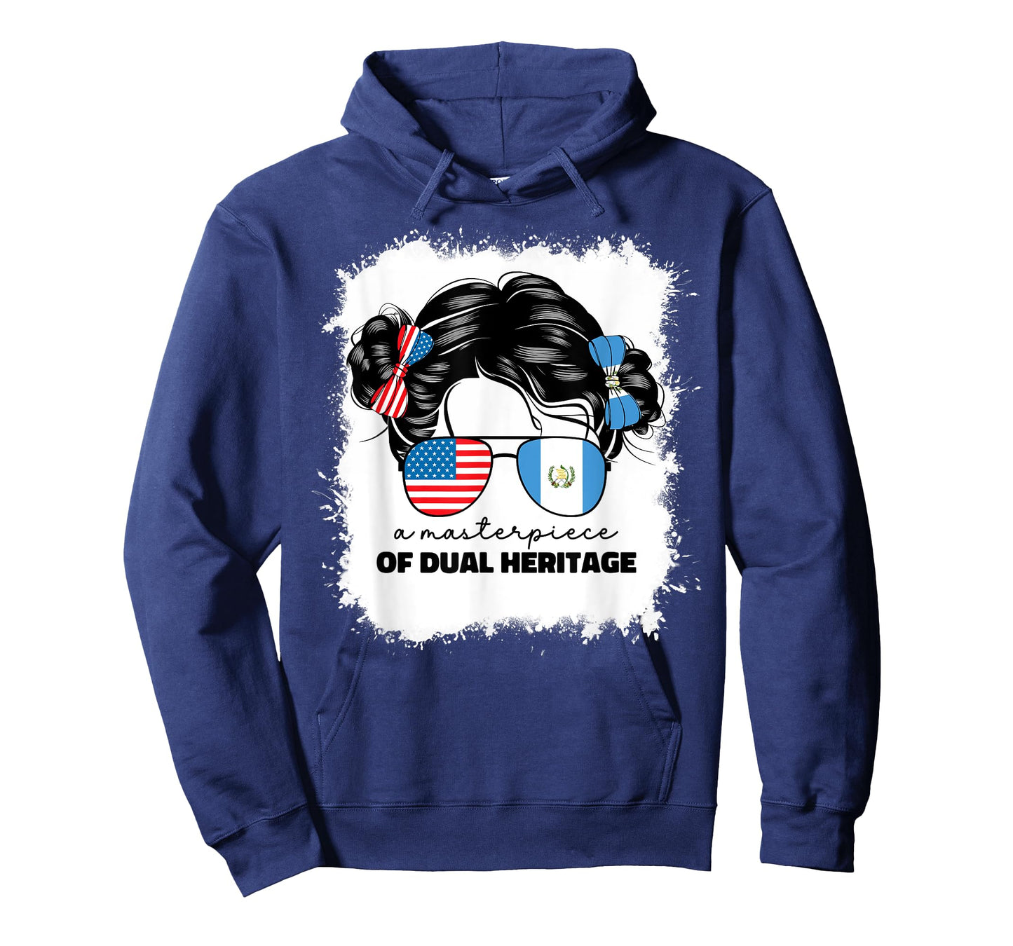 Half Guatemalan And American Guatemala Usa Flag Kids Girls T-Shirt
