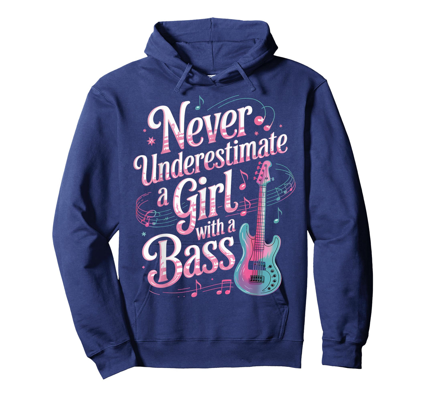 Girl With A Bass Player Musician Bassist Guitar Bass T-Shirt