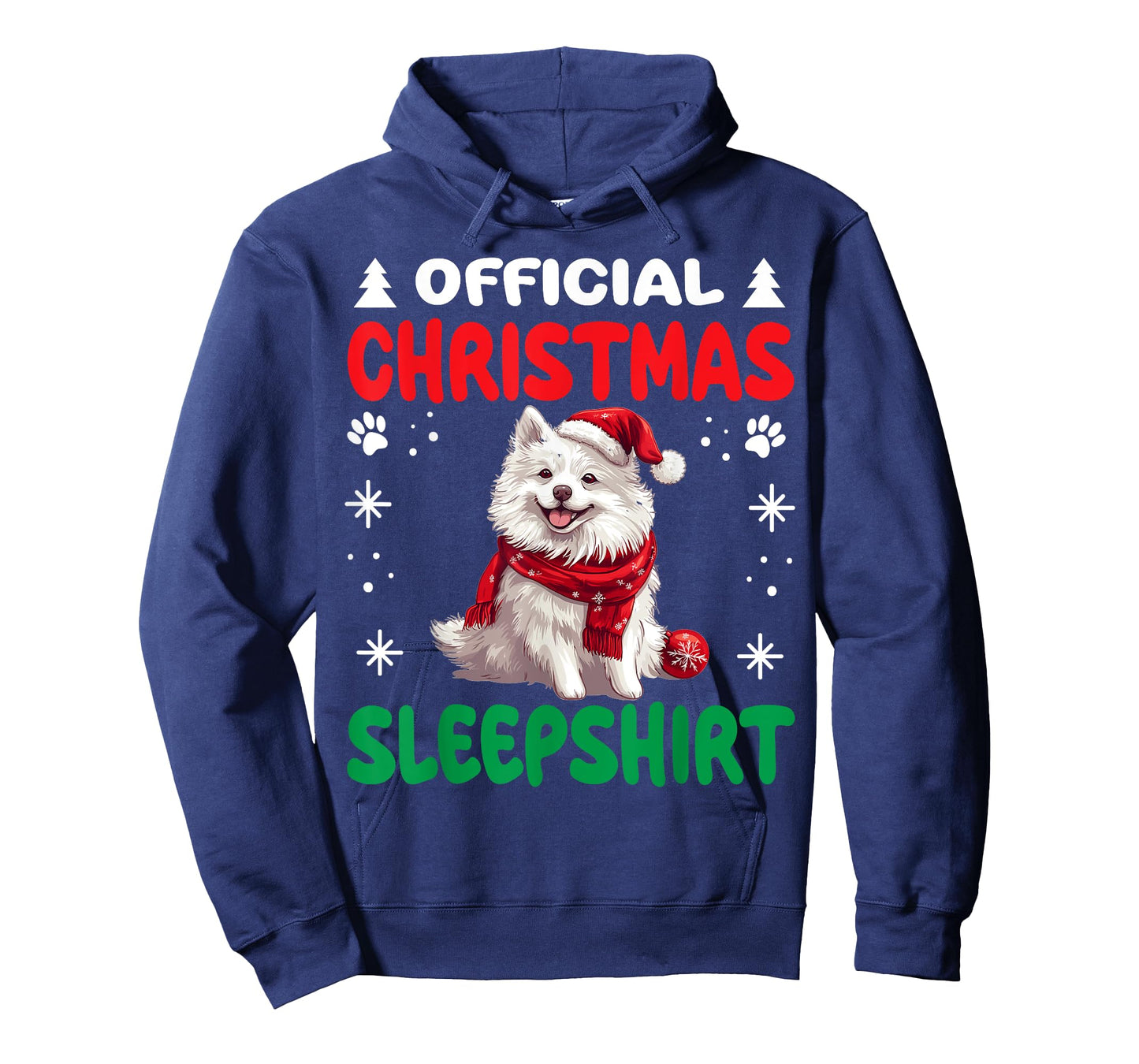 American Eskimo Dog Christmas Pajama Official Christmas T-Shirt