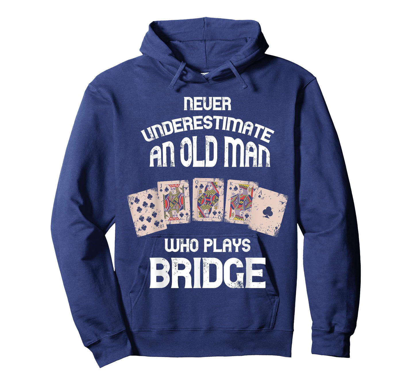 Bridge Player Bridge Card Game Never Underestimate Old Man T-Shirt