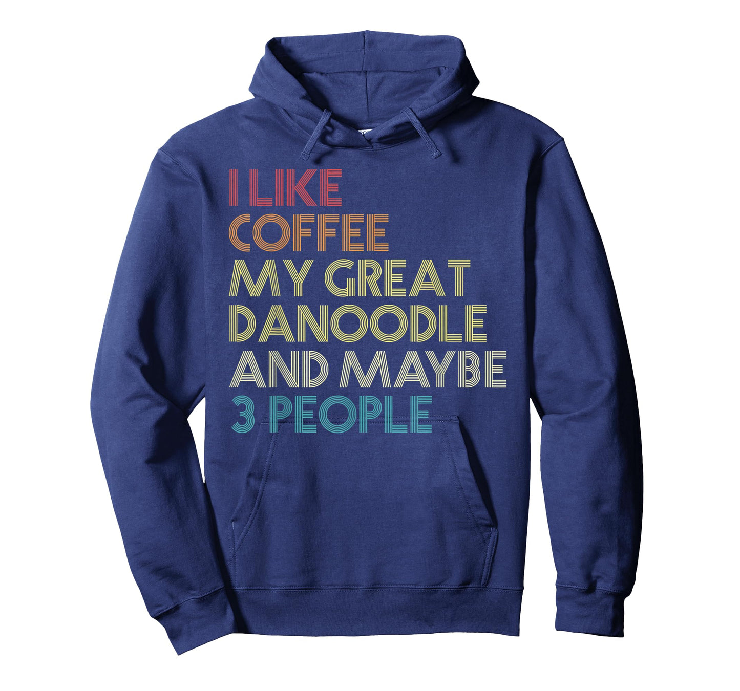 Great Danoodle Dog Owner Gift Coffee Lover Vintage Retro T-Shirt