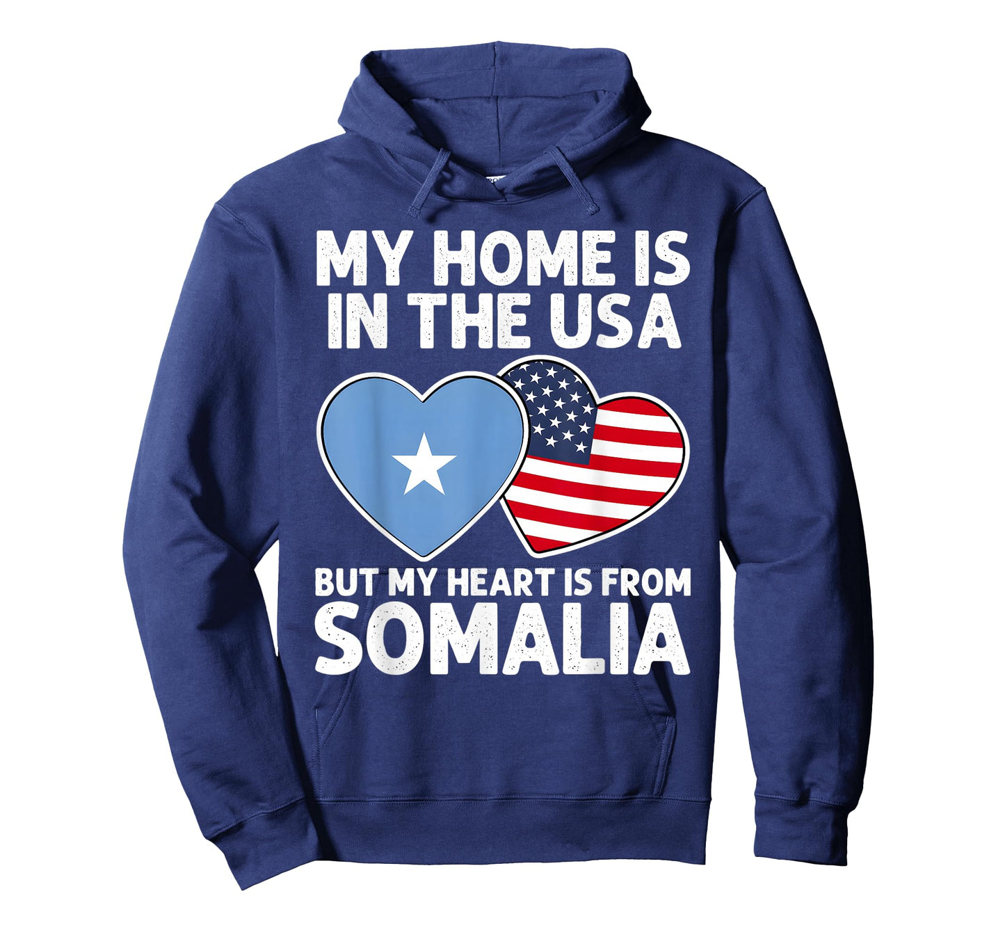 My Home USA My Heart Somalia Somali American Pride Flag T-Shirt