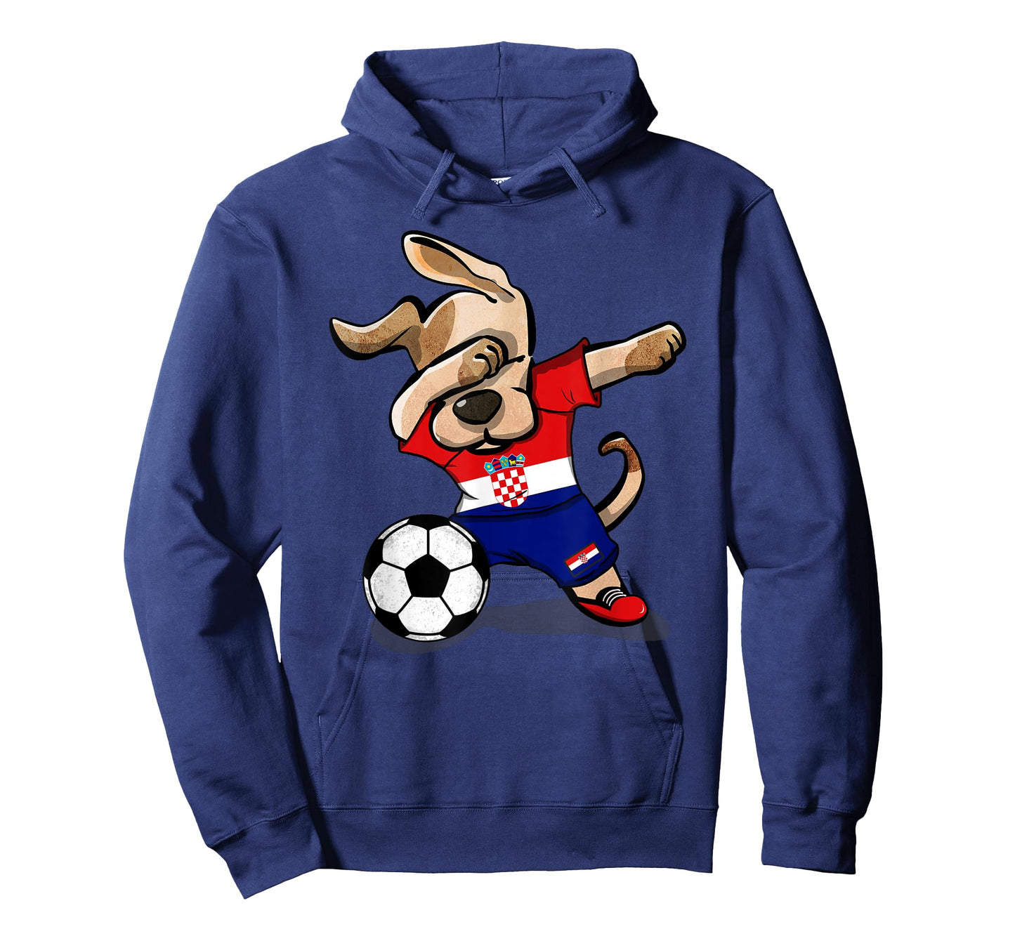 Dabbing Dog Croatia Soccer Fans Jersey Croatian Football T-Shirt