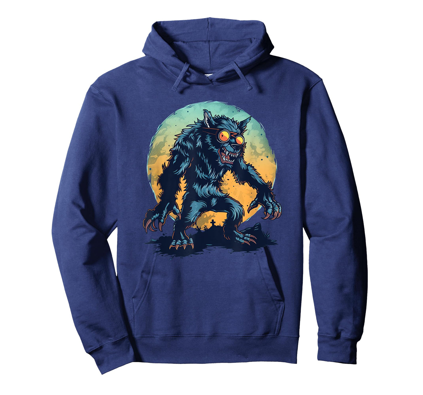 Untamed Werewolf Sunglasses for a Fearless Costume T-Shirt