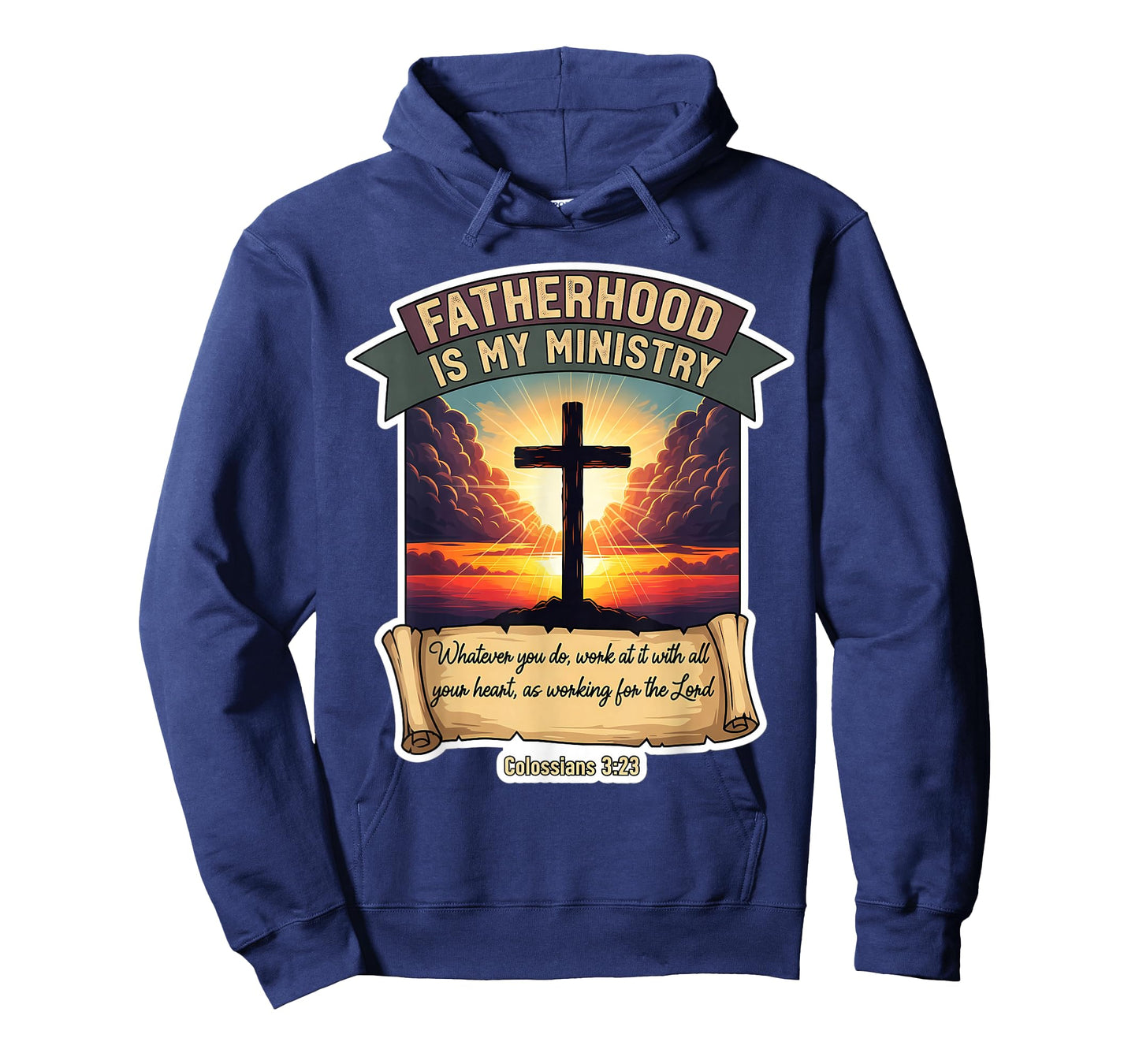 Christian Father's Day Fatherhood is My Ministry Dad Papa T-Shirt