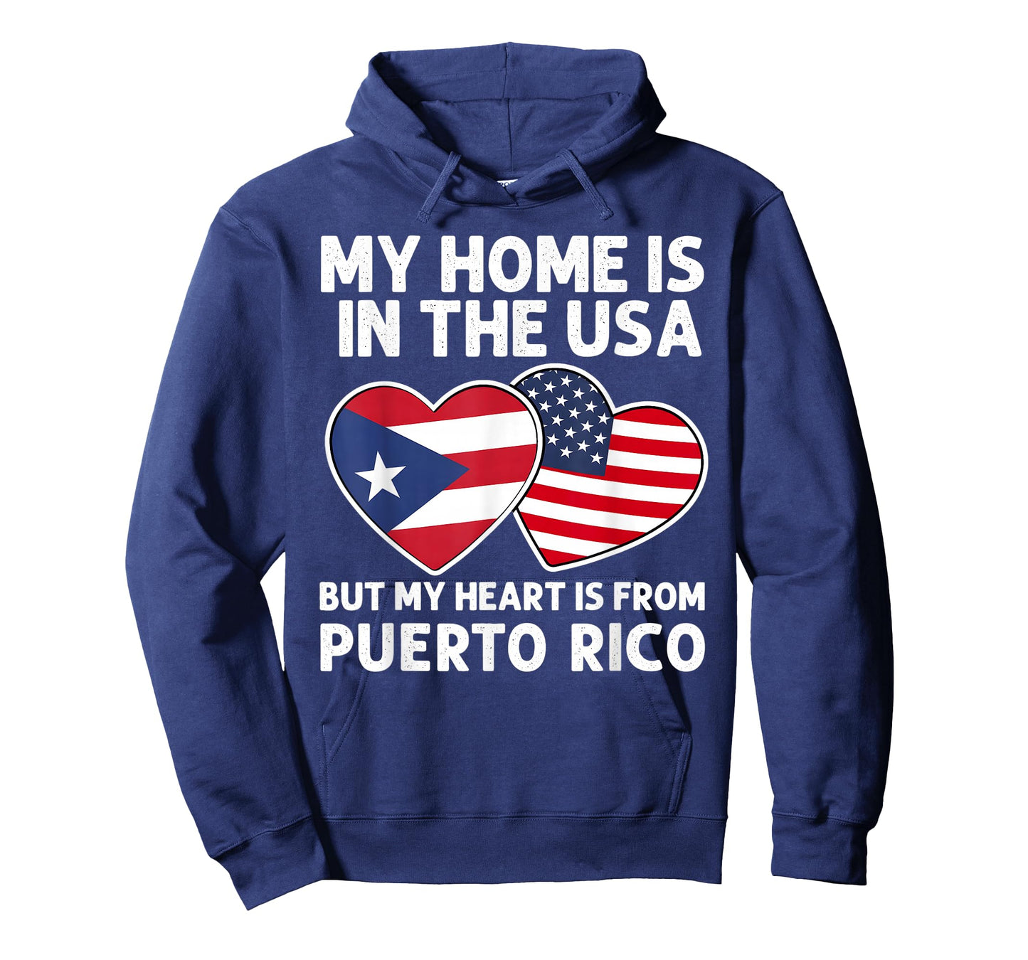 My Home USA My Heart Puerto Rico Puerto Rican American Pride T-Shirt
