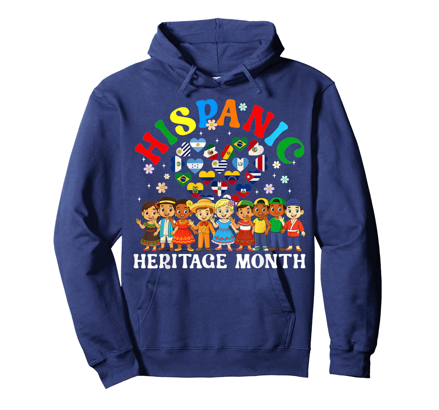Hispanic Heritage Month All Latin Countries Boys Girls Kids T-Shirt