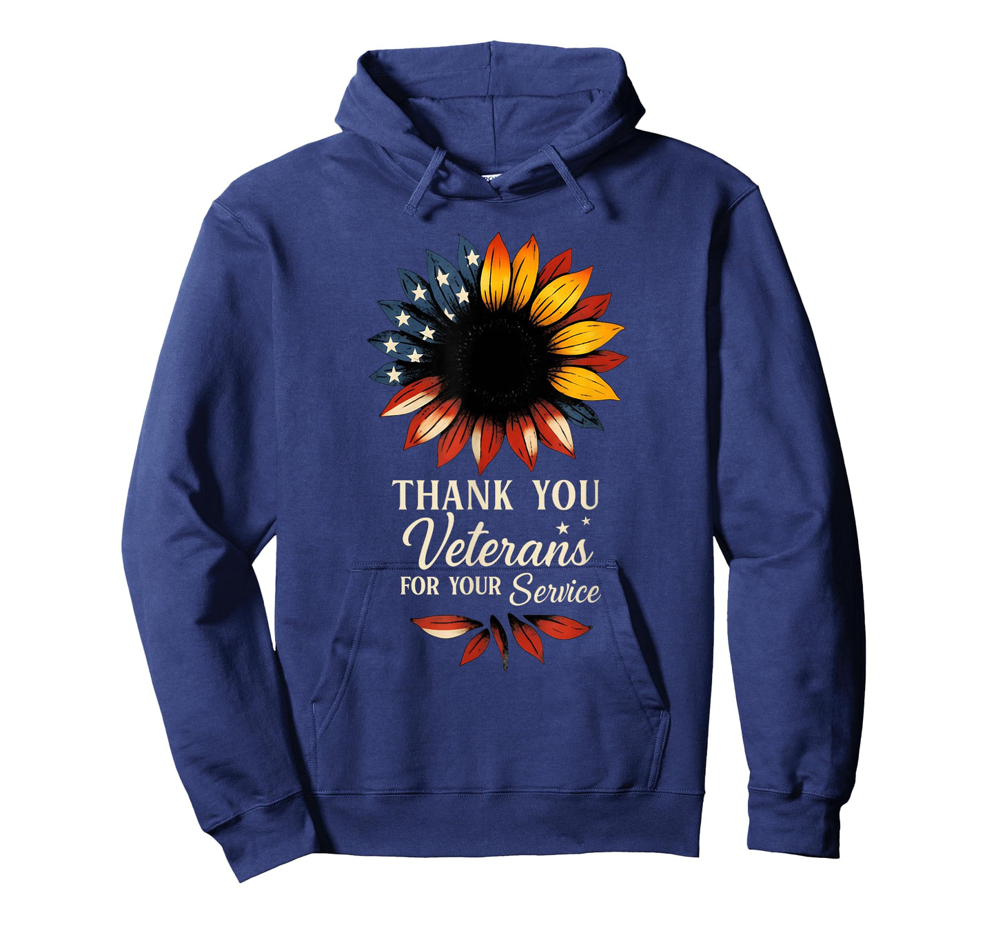 Thank You Veterans Sunflower Military Veterans Day Tribute T-Shirt