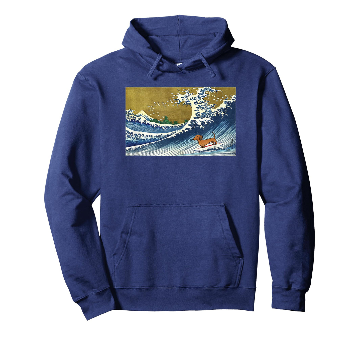 Funnny Retro Vintage Surfing a Wave Dachshund Lover T-Shirt