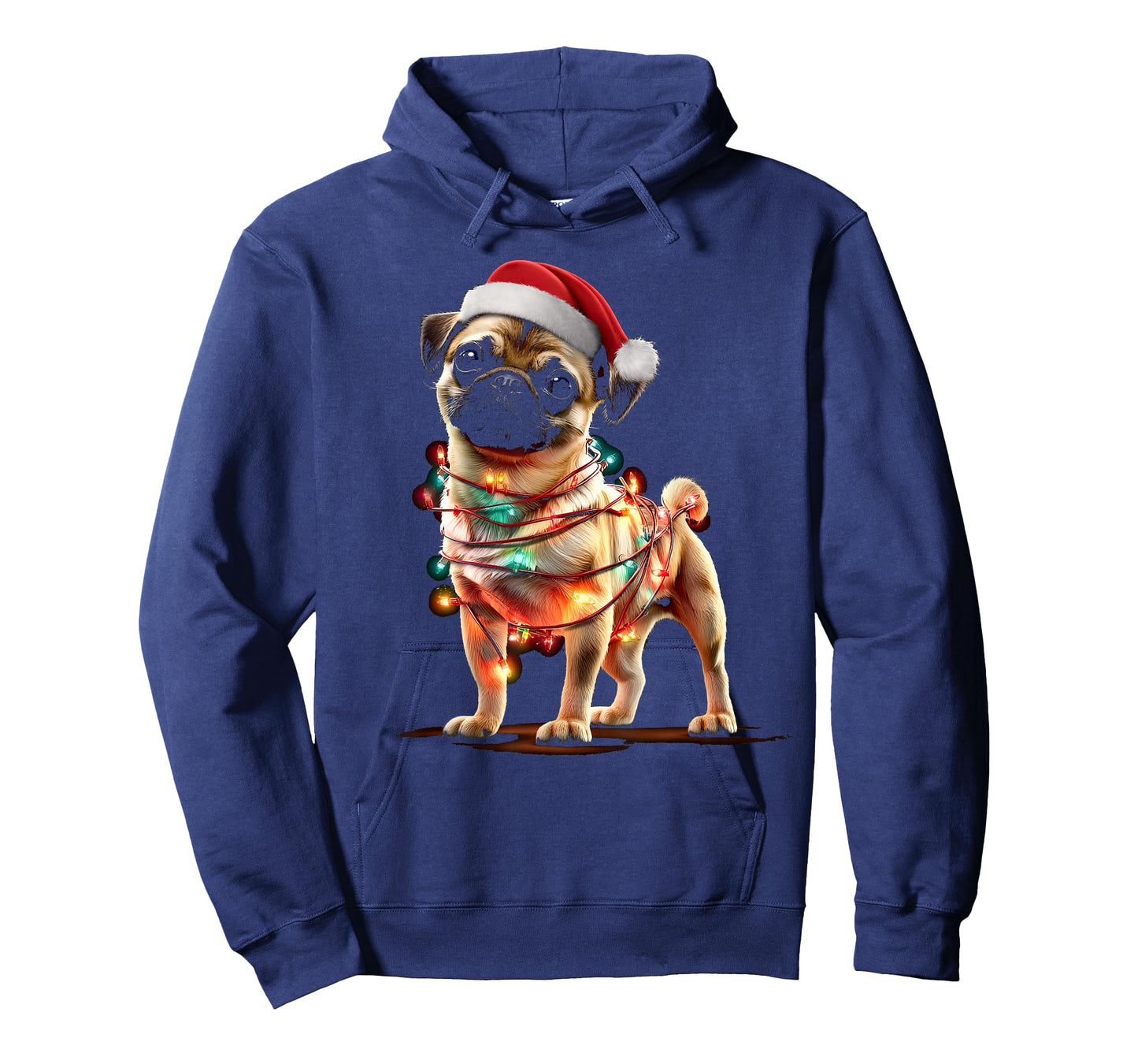Funny Chug Christmas Graphics Dog Lights Lover T-Shirt