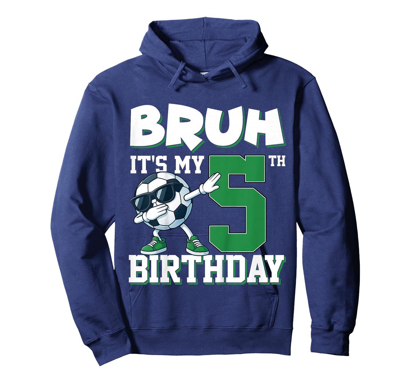 Bruh It's My 5th Birthday Boy Soccer Football 5 Years Old T-Shirt