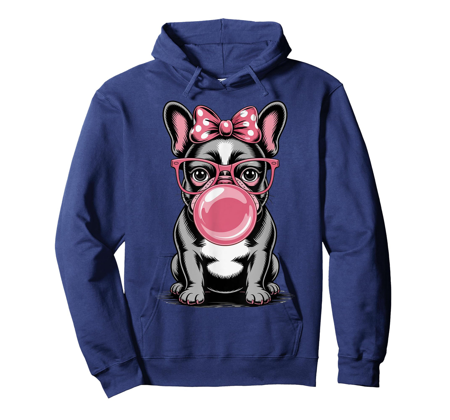 Cute French Bulldog Bubble Gum For Women Vintage Frenchie T-Shirt