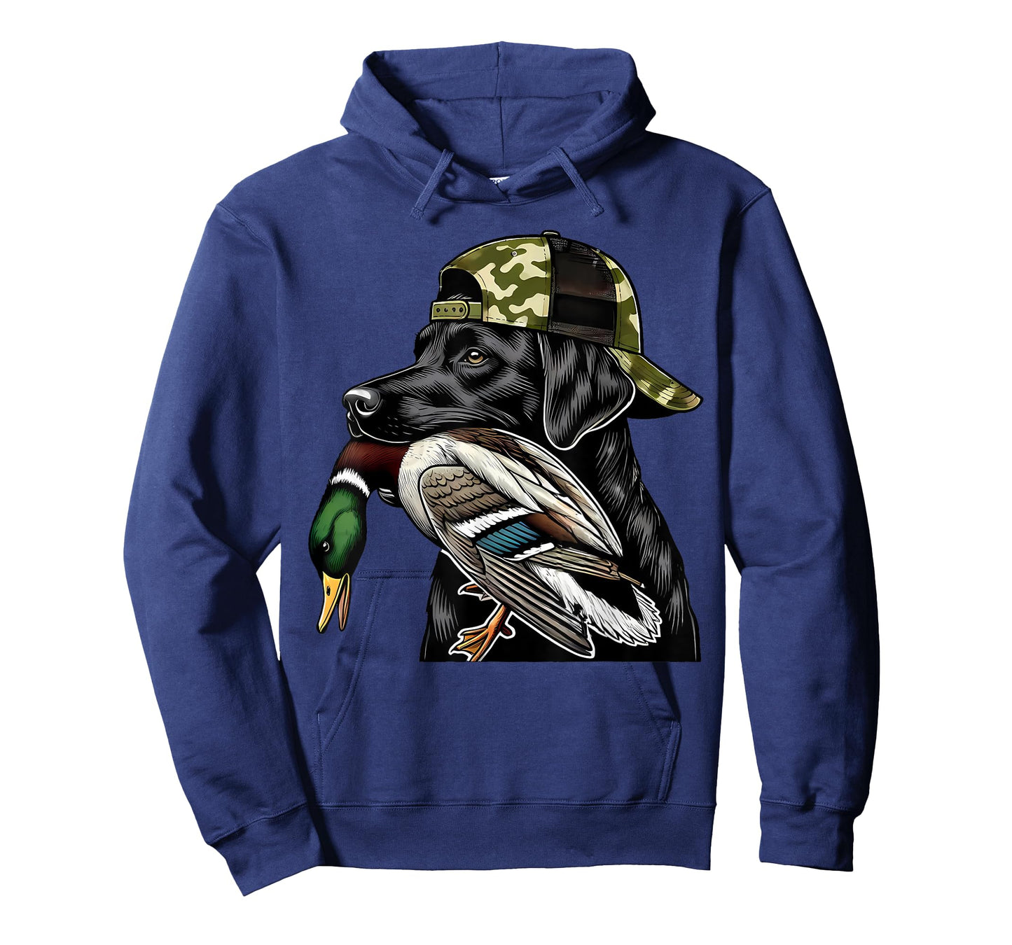 Labrador Hunting Dog With Duck Hello Hunting Season Men Women T-Shirt