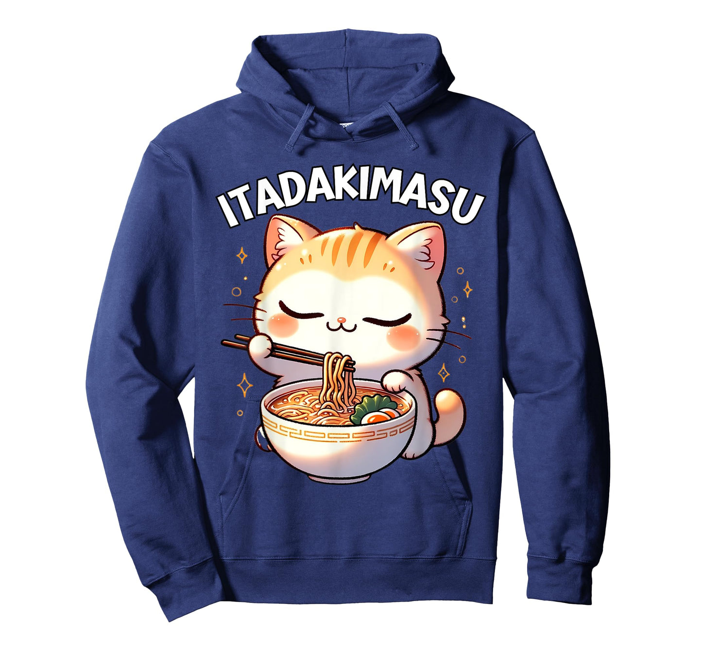 Ramen Cat Kawaii Anime Cat Ramen Lover Itadakimasu T-Shirt