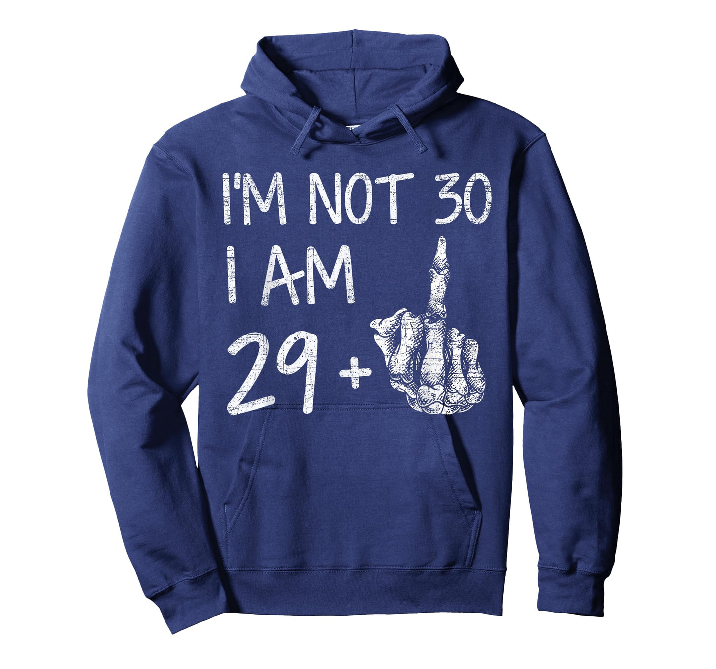 Im Not 30 I Am 29 Plus 1 Middle Finger Skeleton Halloween T-Shirt