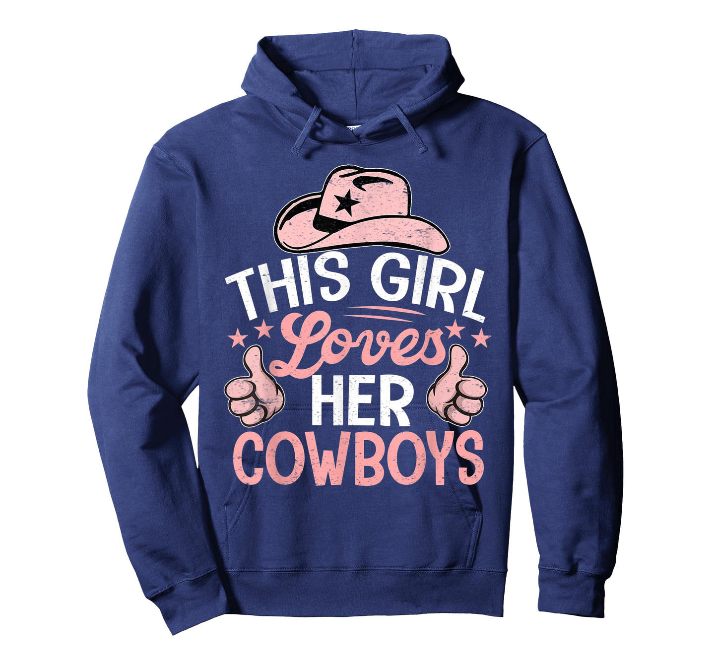 This Girl Loves Her Cowboys Cute Football Cowgirl T-Shirt