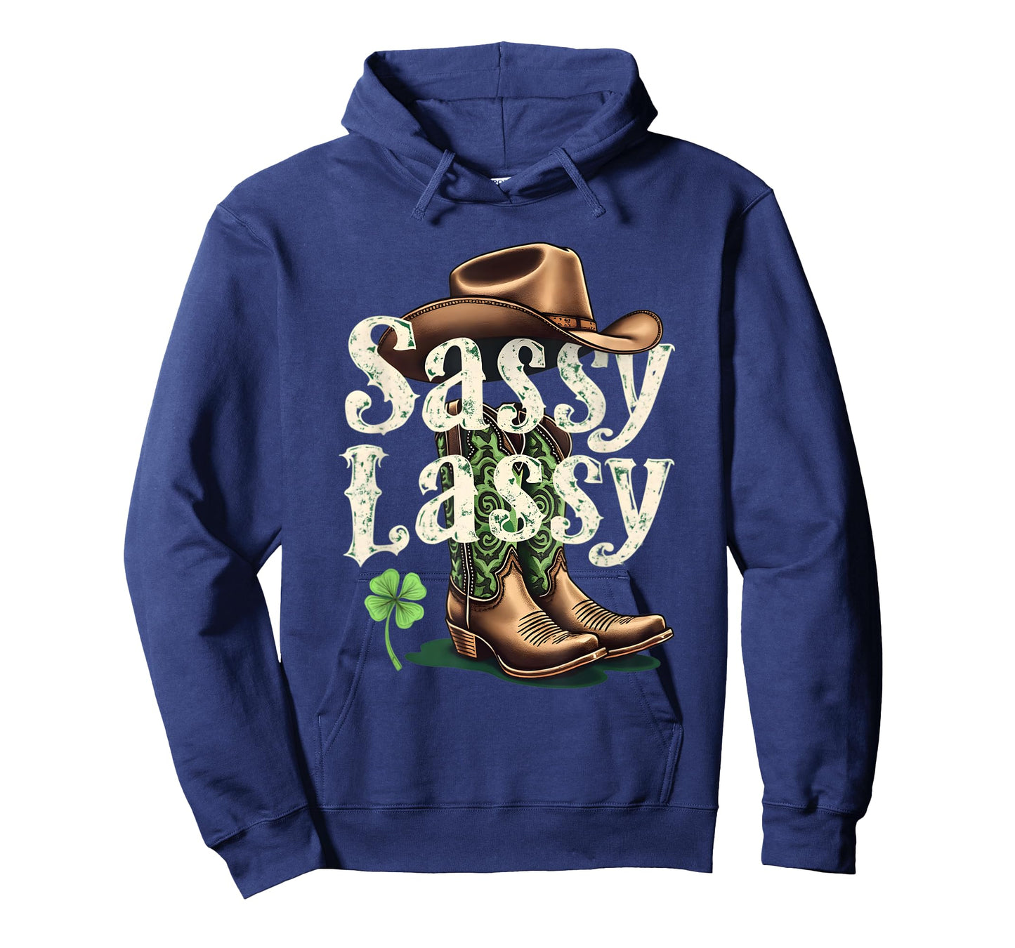 St Patricks Day Irish Cowgirl Sassy Lassy Cowboy Boots T-Shirt