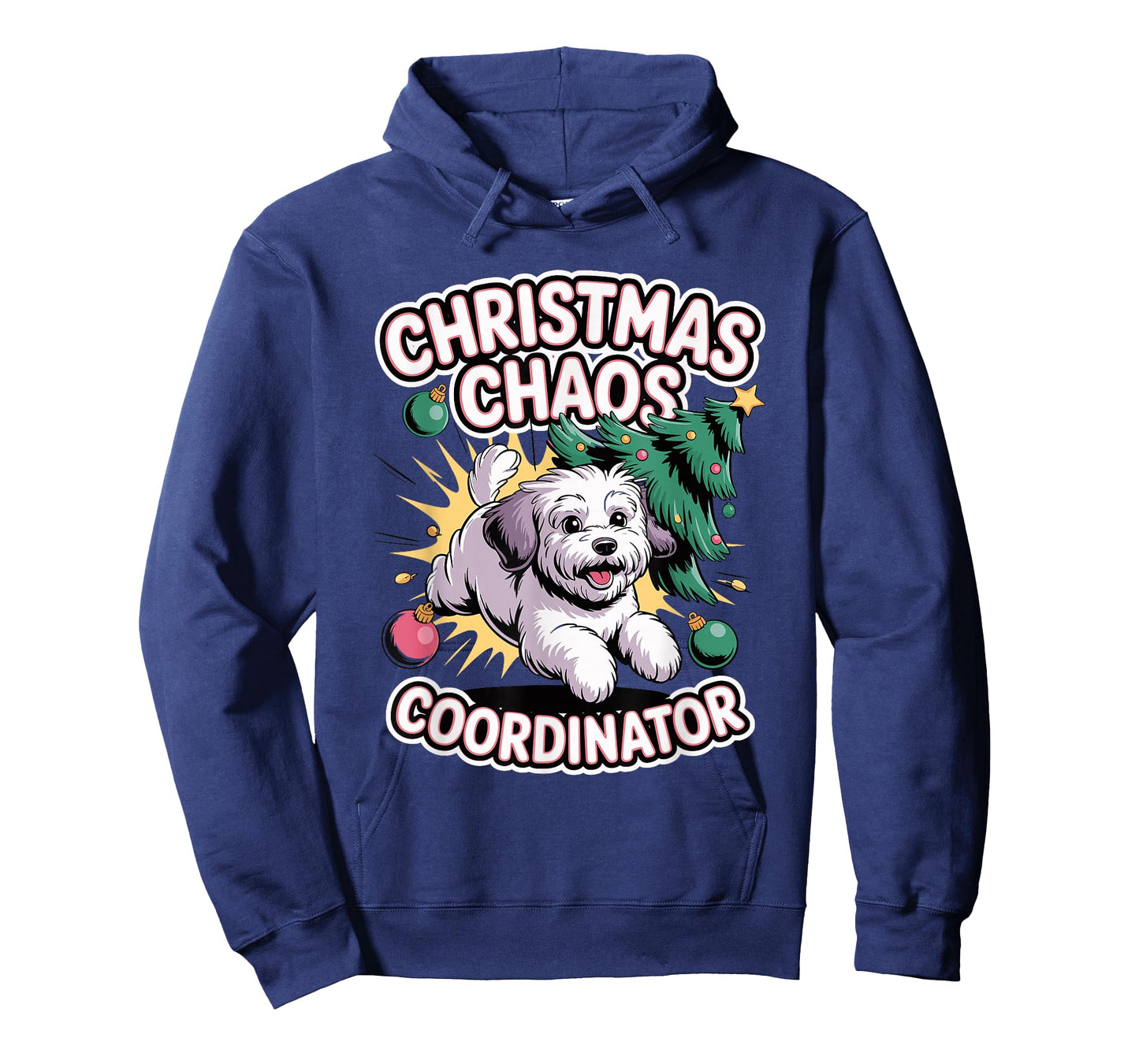 Christmas Chaos Coordinator Xmas Puppy Funny Schnoodle T-Shirt