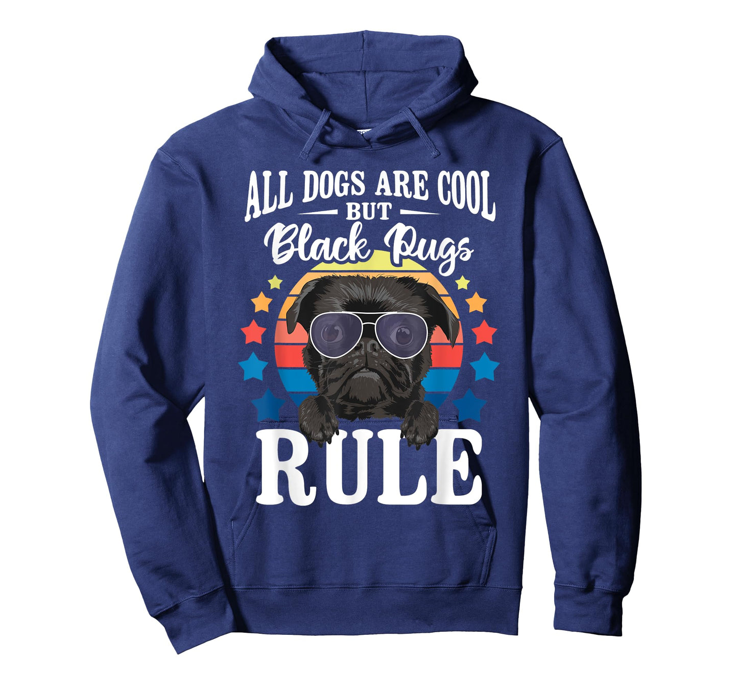 All Dogs are Cool But Black Pugs Rule - Dog Owner Pet Lover Men Women Kids T-Shirt