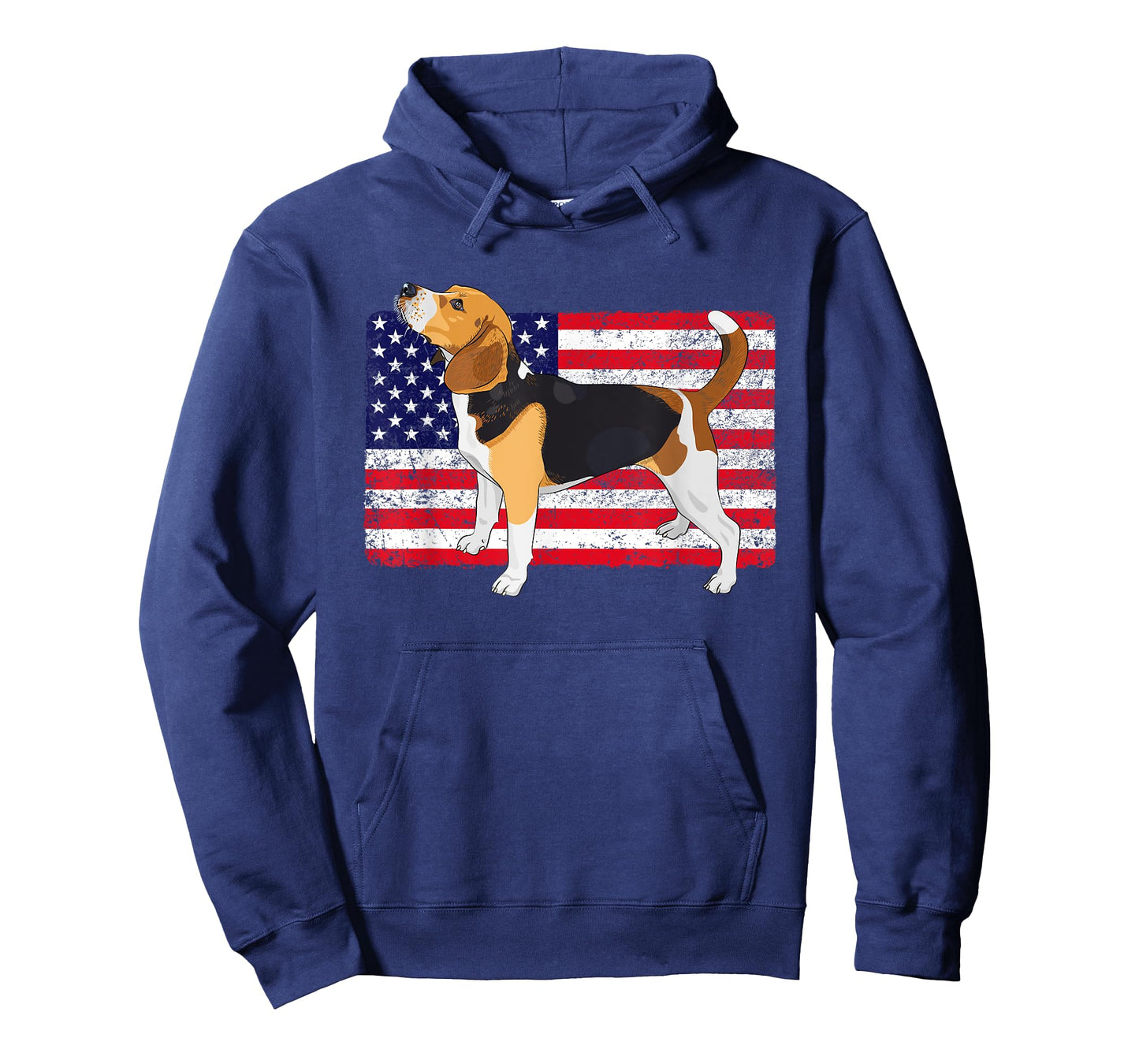 Patriotic US Flag Beagle T-Shirt for Women Kids Men