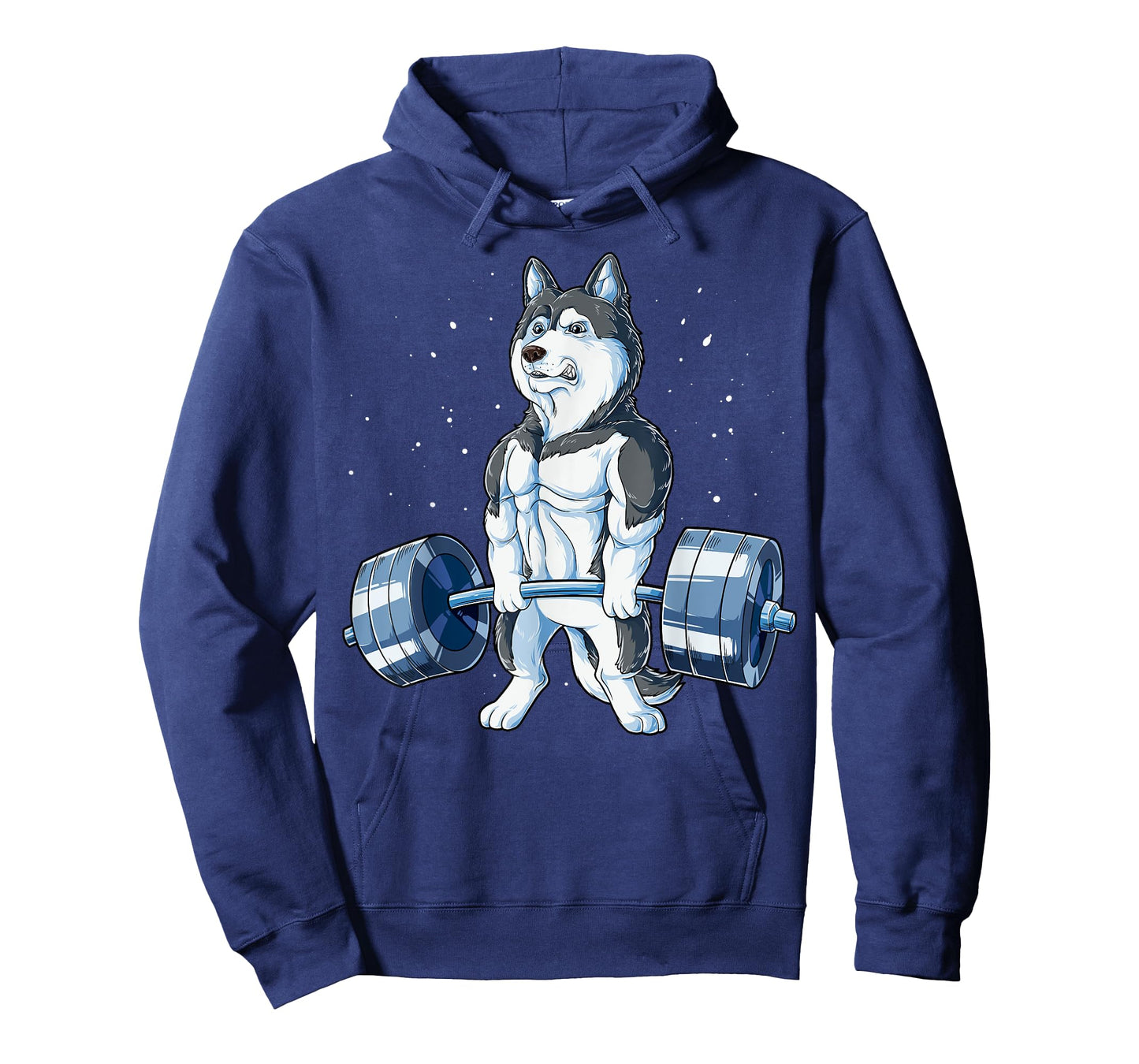 Siberian Husky Weightlifting Funny Deadlift Men Fitness Gym T-Shirt