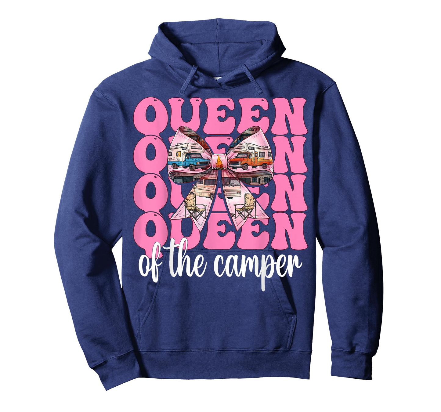 Queen of The Camper RV Camping Camper Motorhome Girl Mom T-Shirt