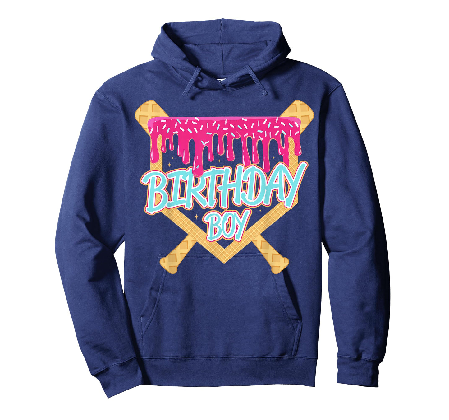 Birthday Boy Baseball Drip Birthday Ice Cream Drip Boys T-Shirt