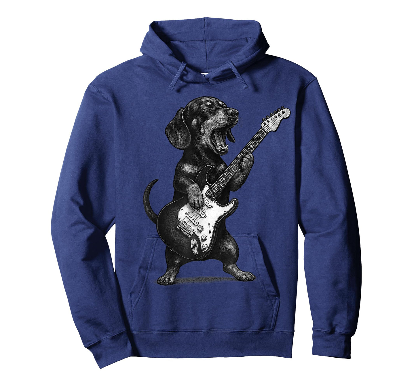 Dachshund Playing Guitar Rock Music Dog Lover T-Shirt