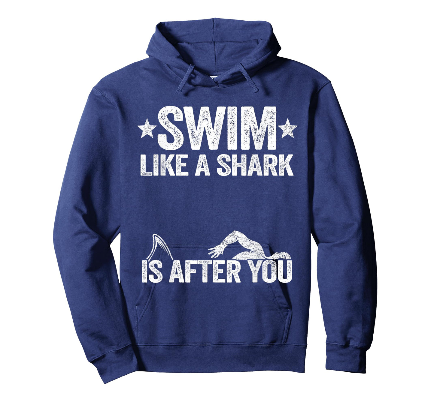 Swim Like A Shark Is After You Swimming Team Funny Swimming T-Shirt