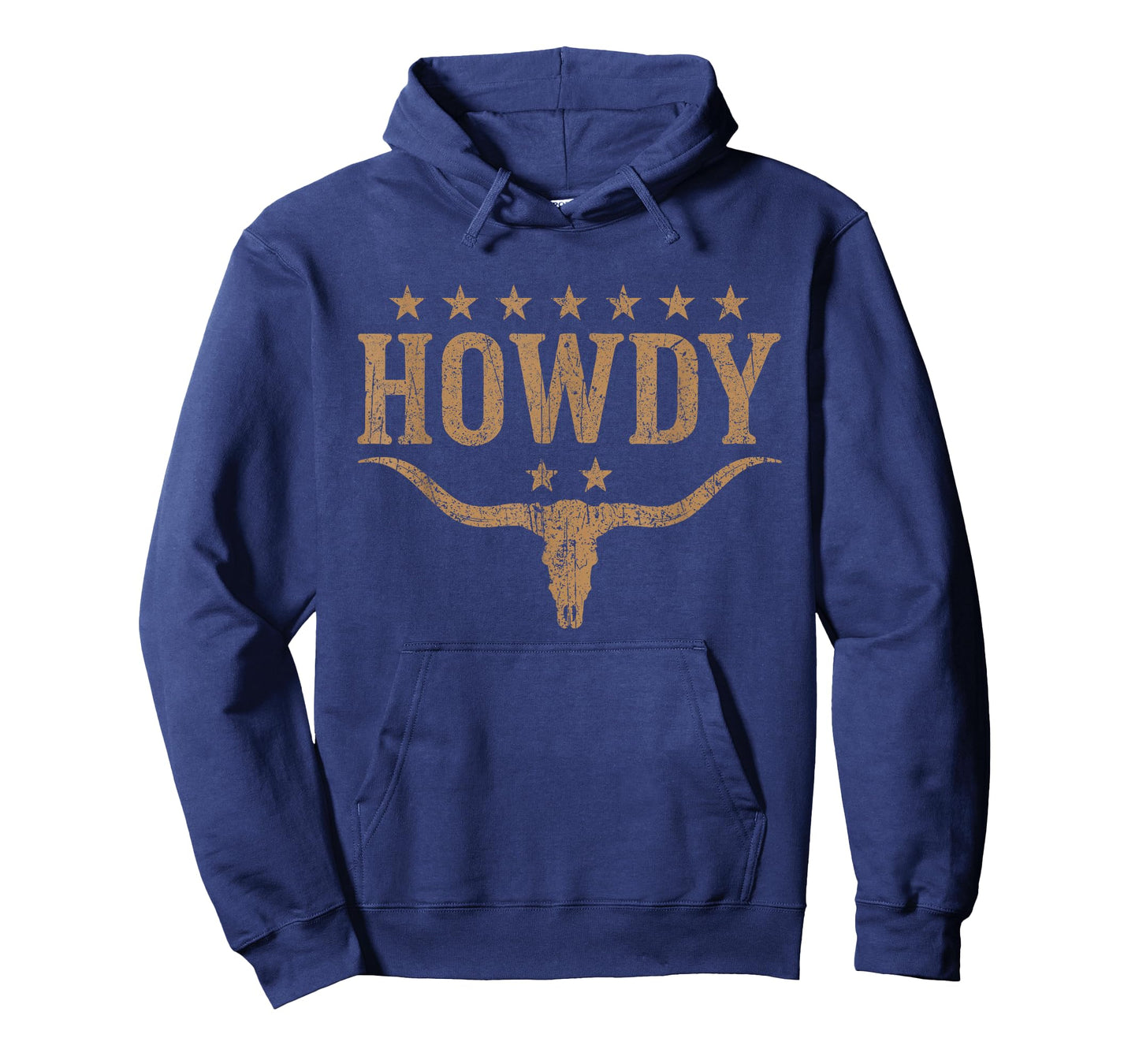 Long Horns Bull Skull Cowboy Cowgirl Western Country Howdy T-Shirt