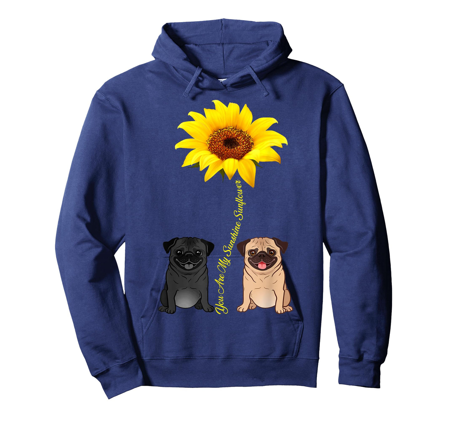You are My Sunshine Sunflower Pug Gift T-Shirt