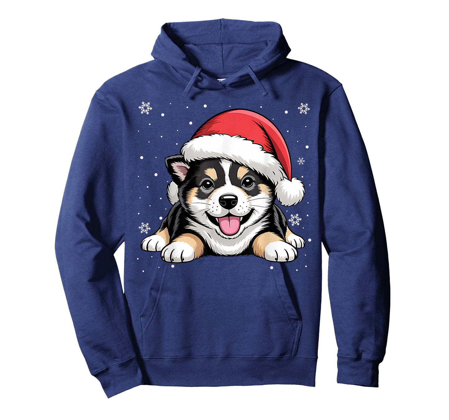 Christmas Shiba Inu Dog Wearing Santa Hat Pet Animal Lover T-Shirt