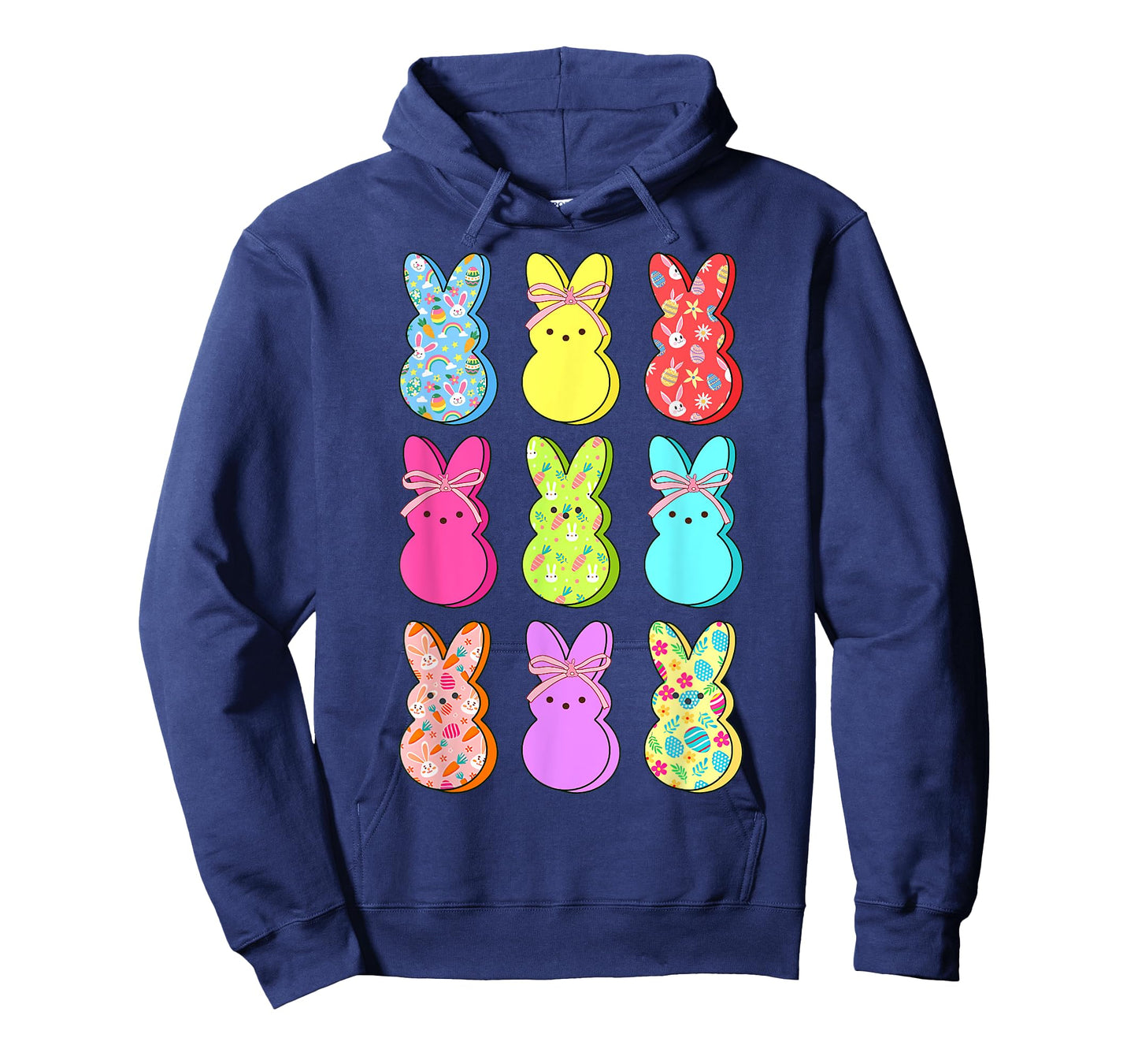 Easter Bunny Floral Flower Bow Rabbit Lover Women Girls Kids T-Shirt