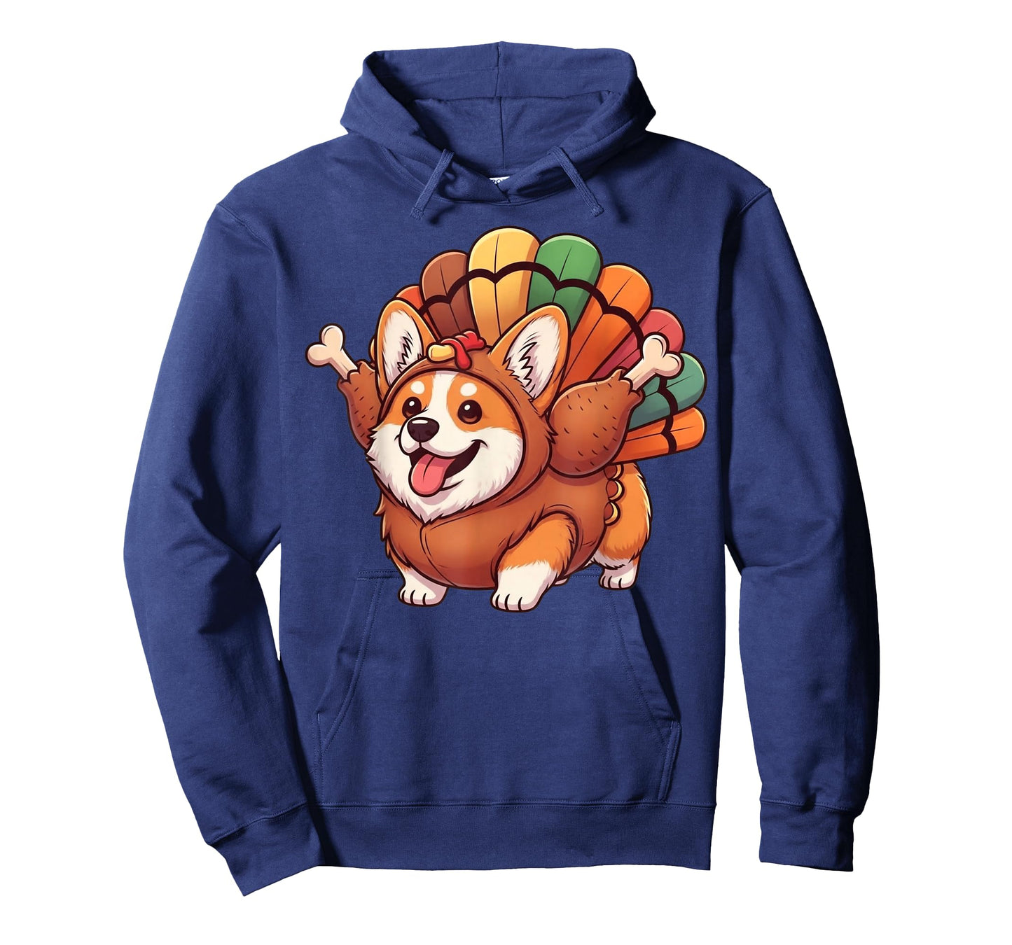 Funny Corgi Turkey Costume Thanksgiving Dog T-Shirt