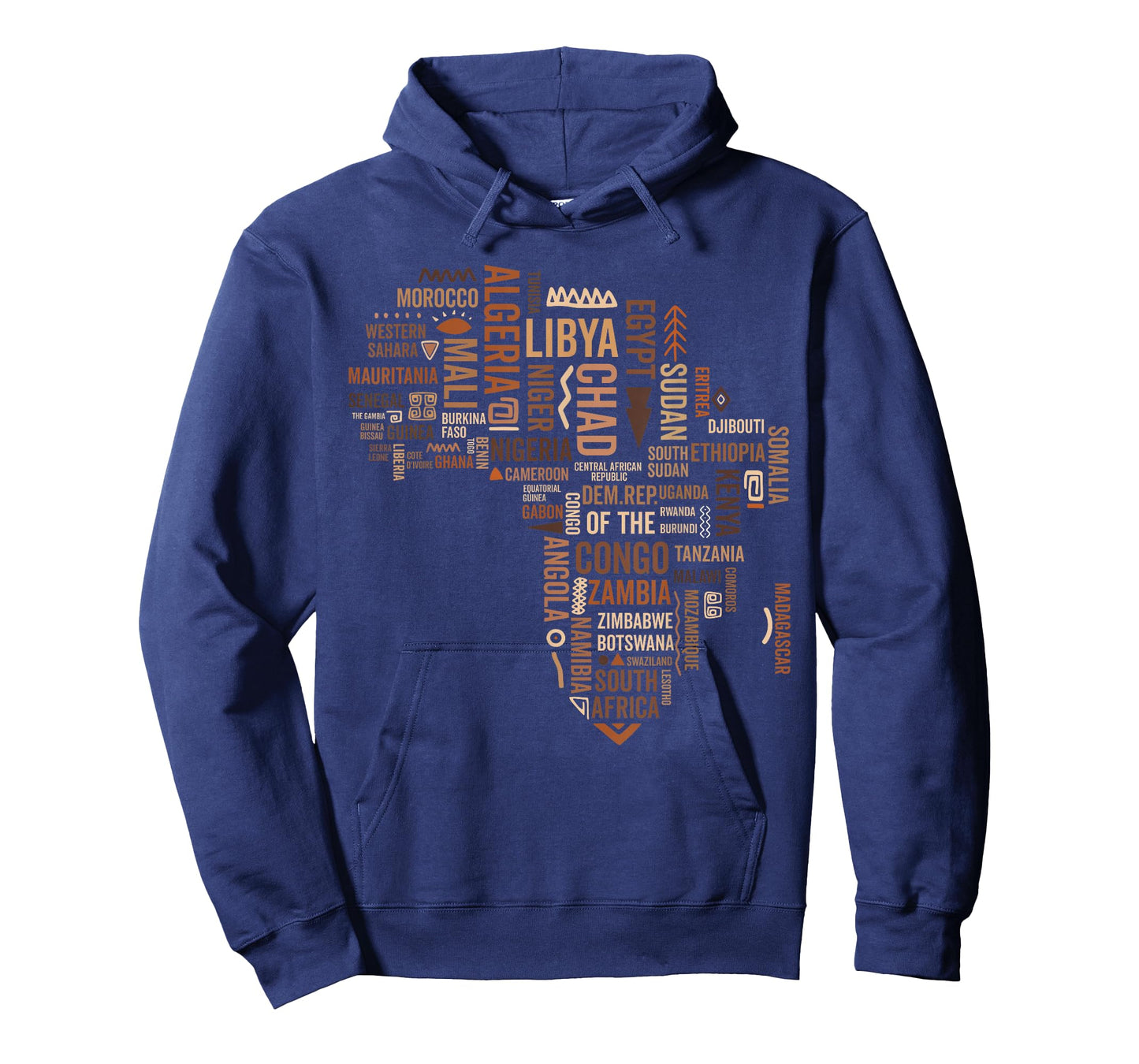 Africa Map Countries Black History Pride African American T-Shirt