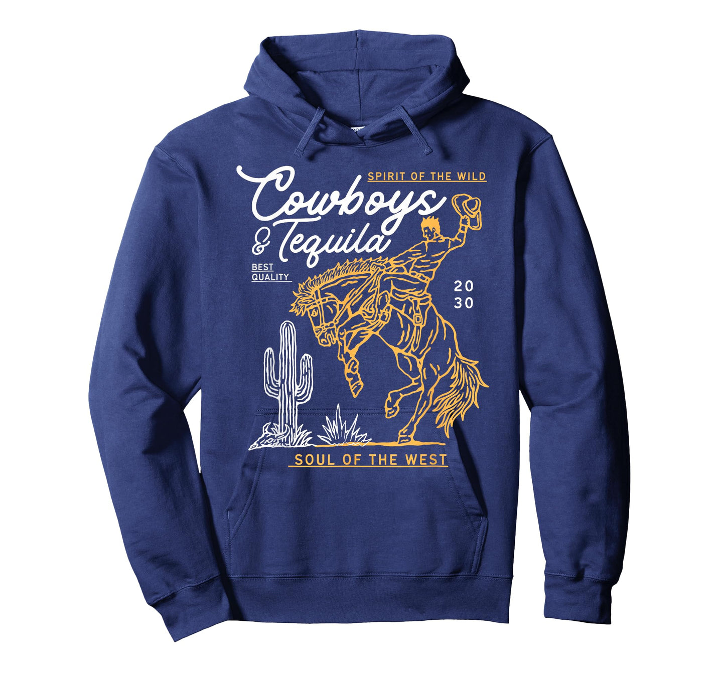 Cowboys and Tequila Country Rodeo Vintage Horse Riding Texas T-Shirt