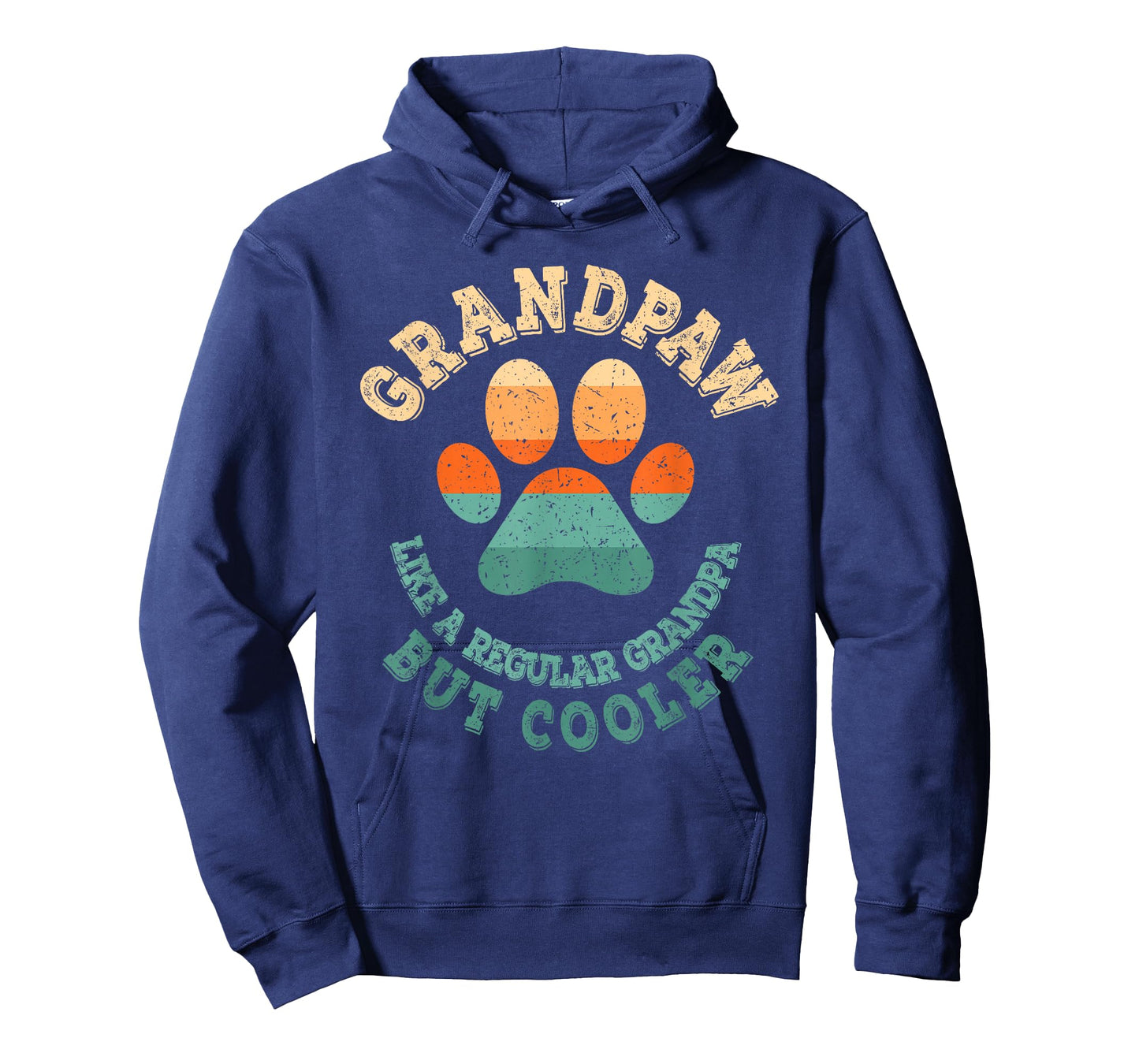 Grandpaw Dog Grandpa Grandfather Funny Grand Paw Retro Men T-Shirt