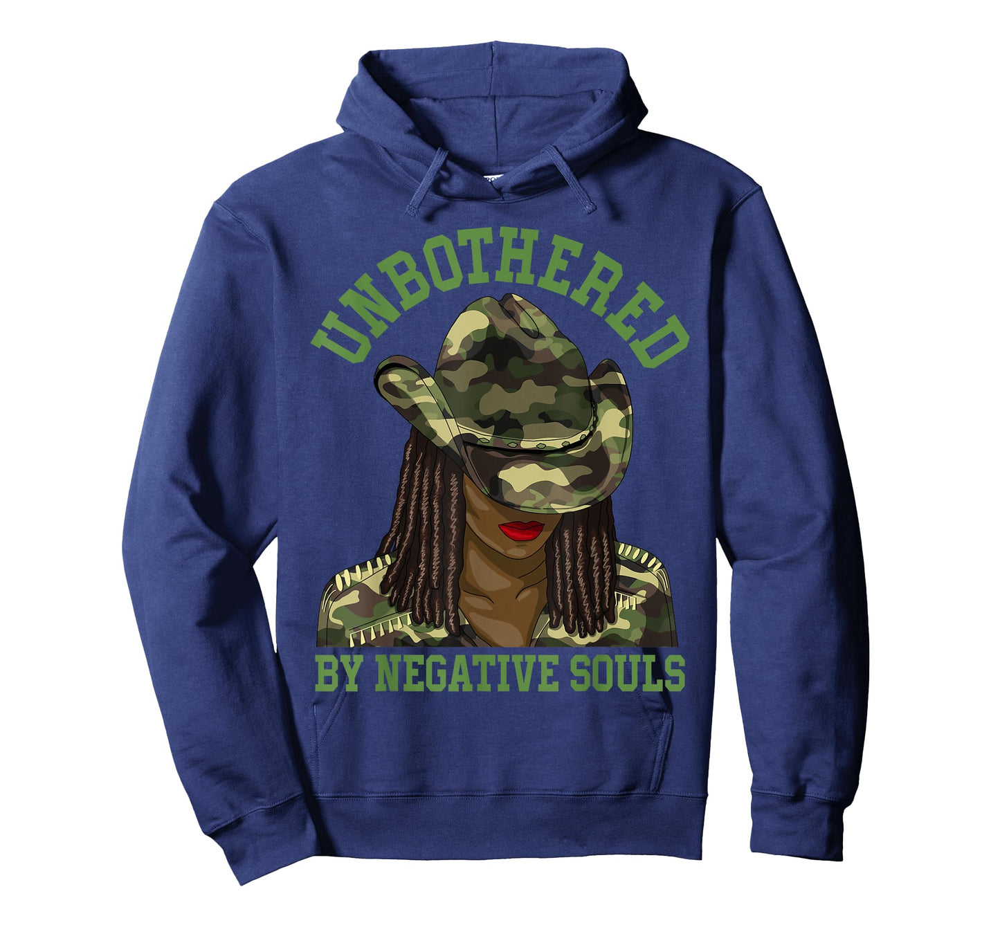 Unbothered Western Black Cowgirl Camo Camouflage Women T-Shirt