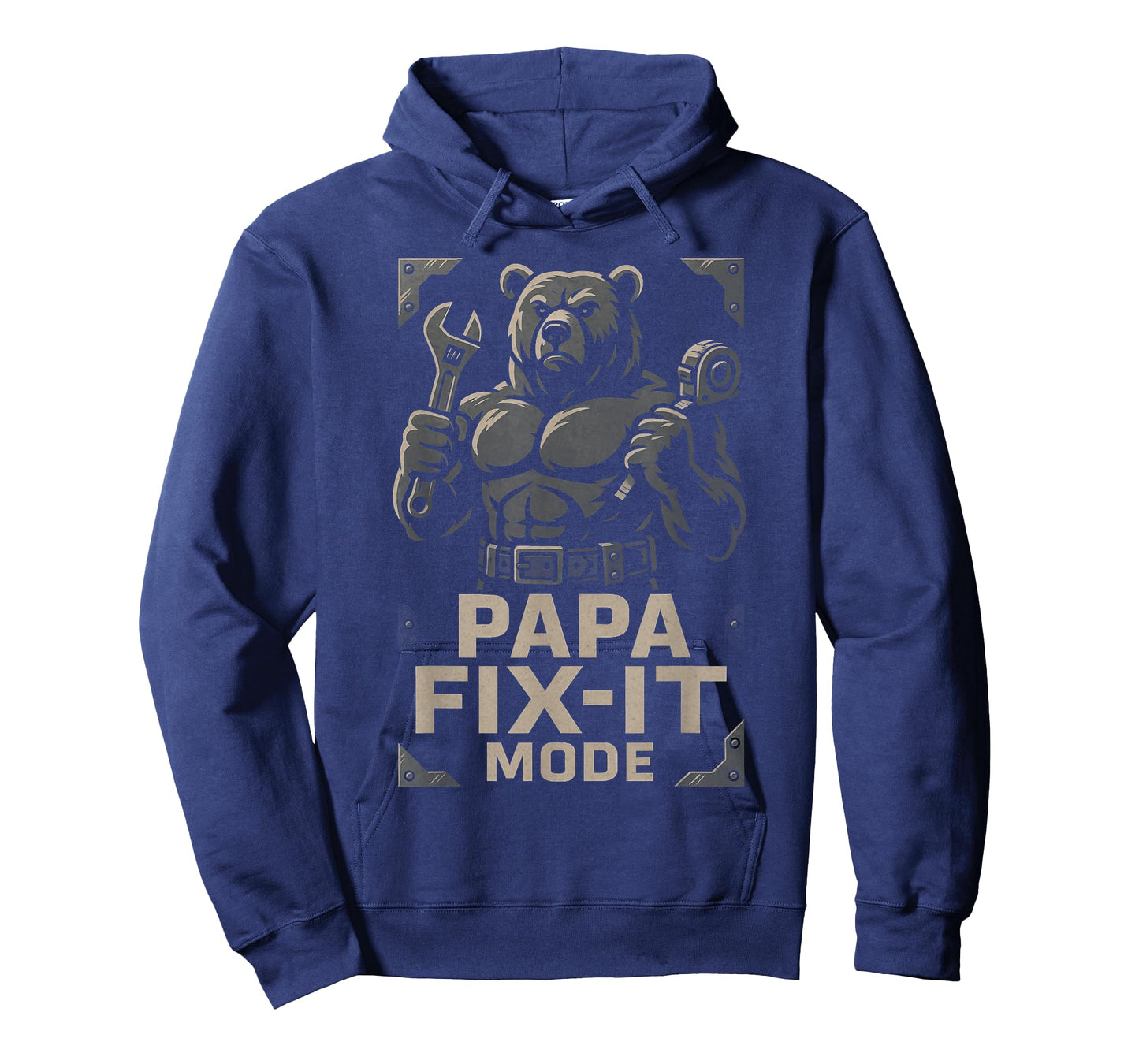 Papa Fix-It Mode Tough Bear Repair T-Shirt