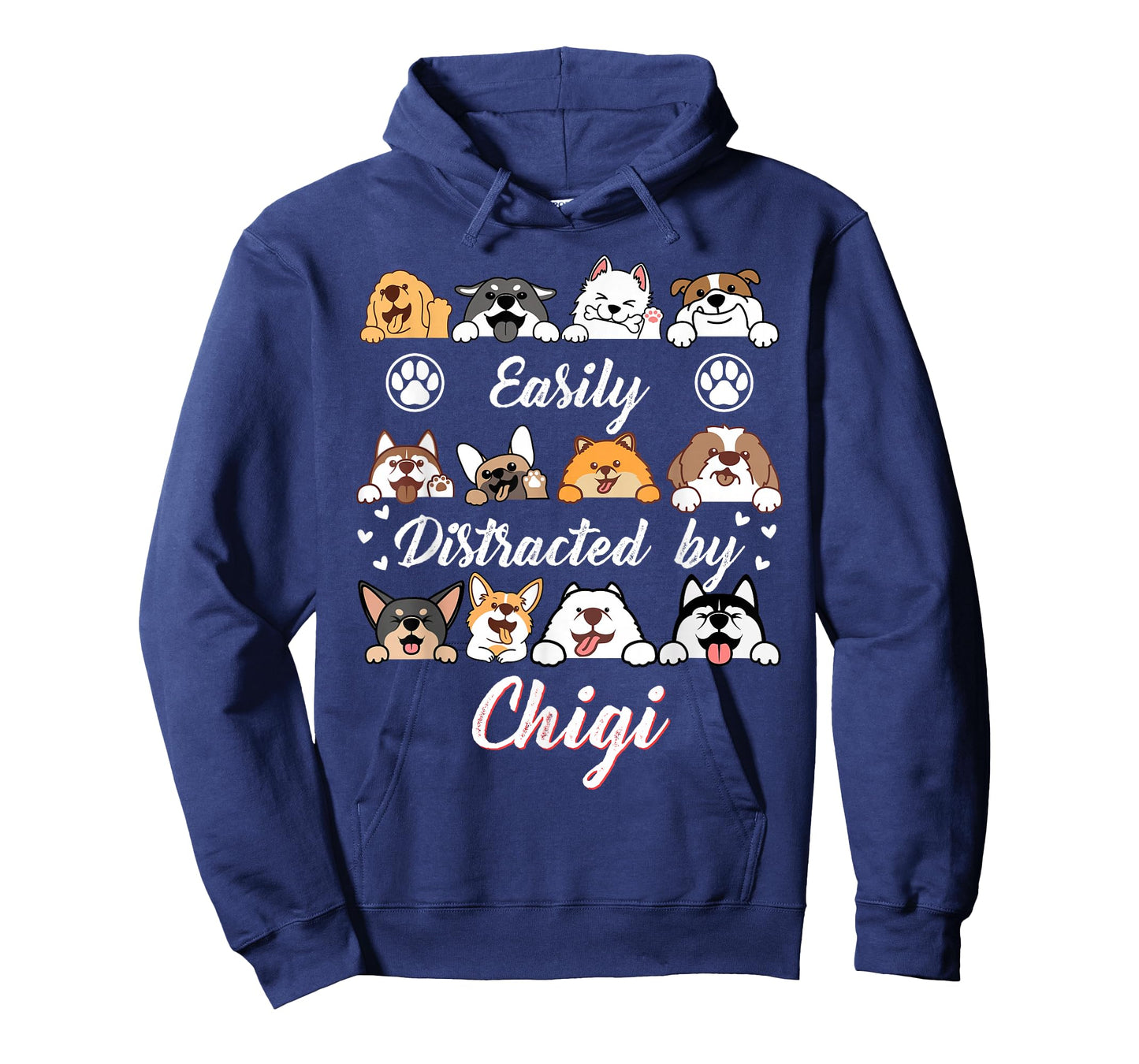 Easily Distracted by Chigi Chihuahua Mix Funny Corgi Mix T-Shirt