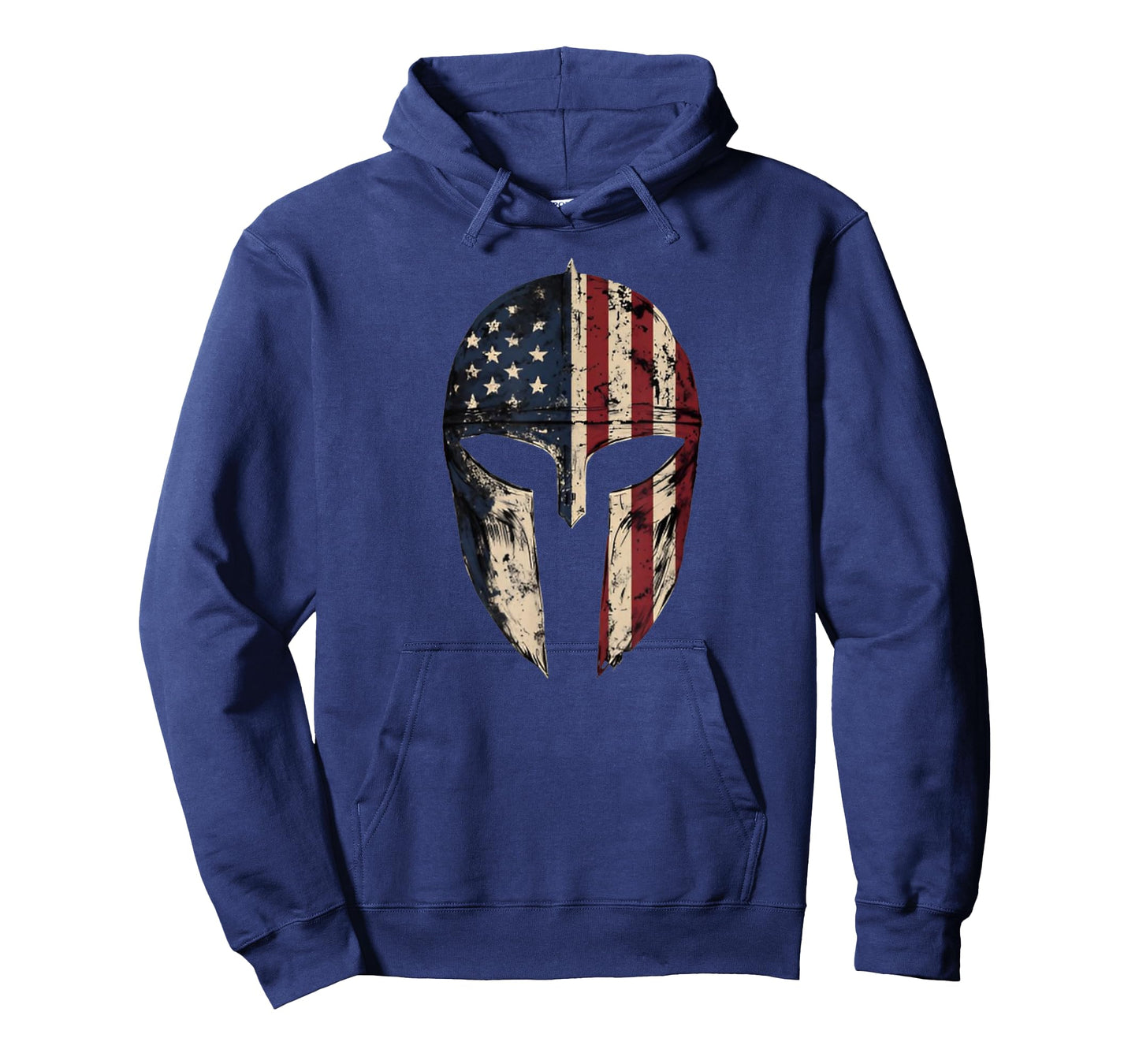 Patriotic American Spartan Warrior Men Women USA Flag Helmet T-Shirt
