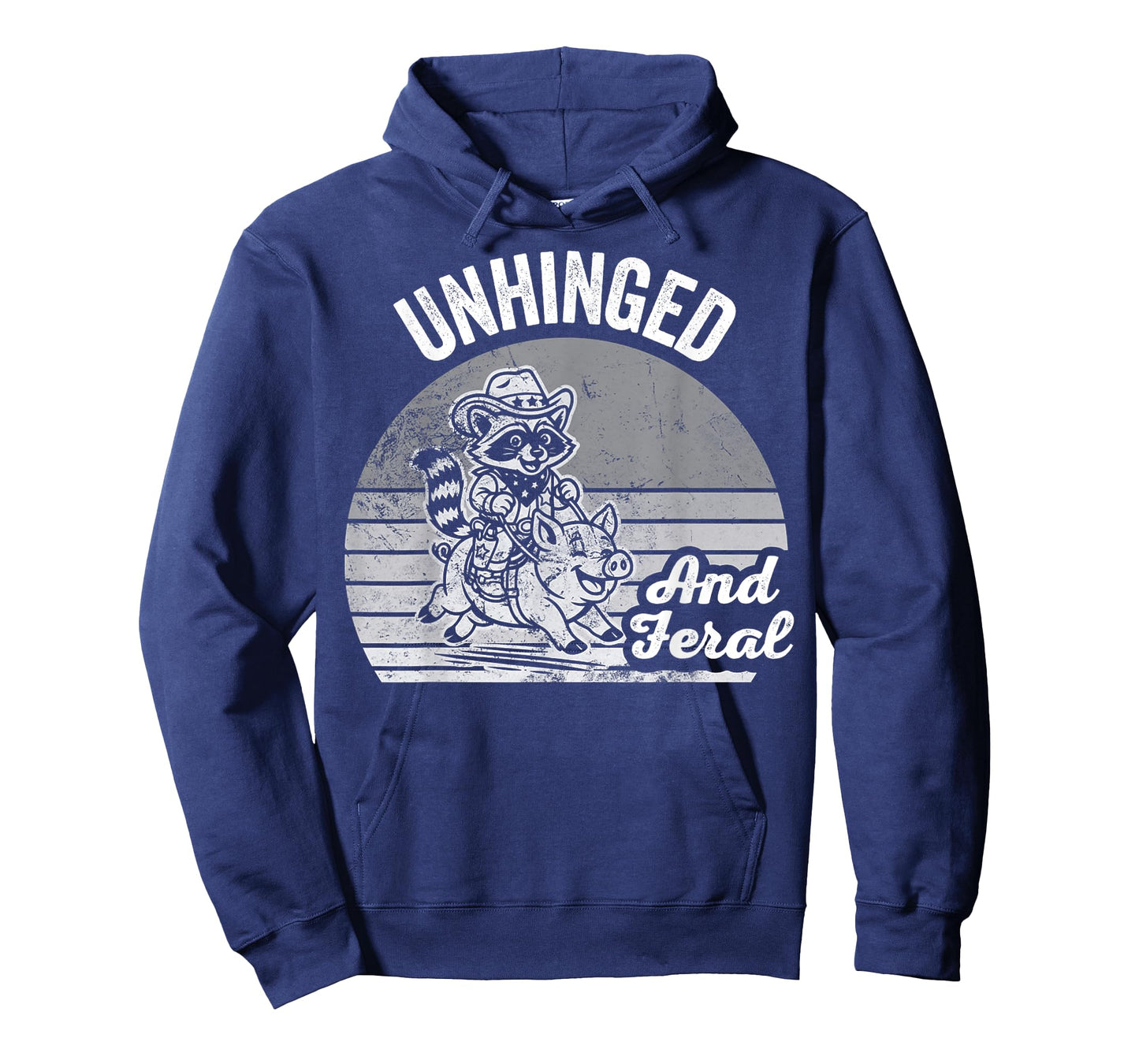 Unhinged and Feral Cowboy Raccoon Fun T-Shirt