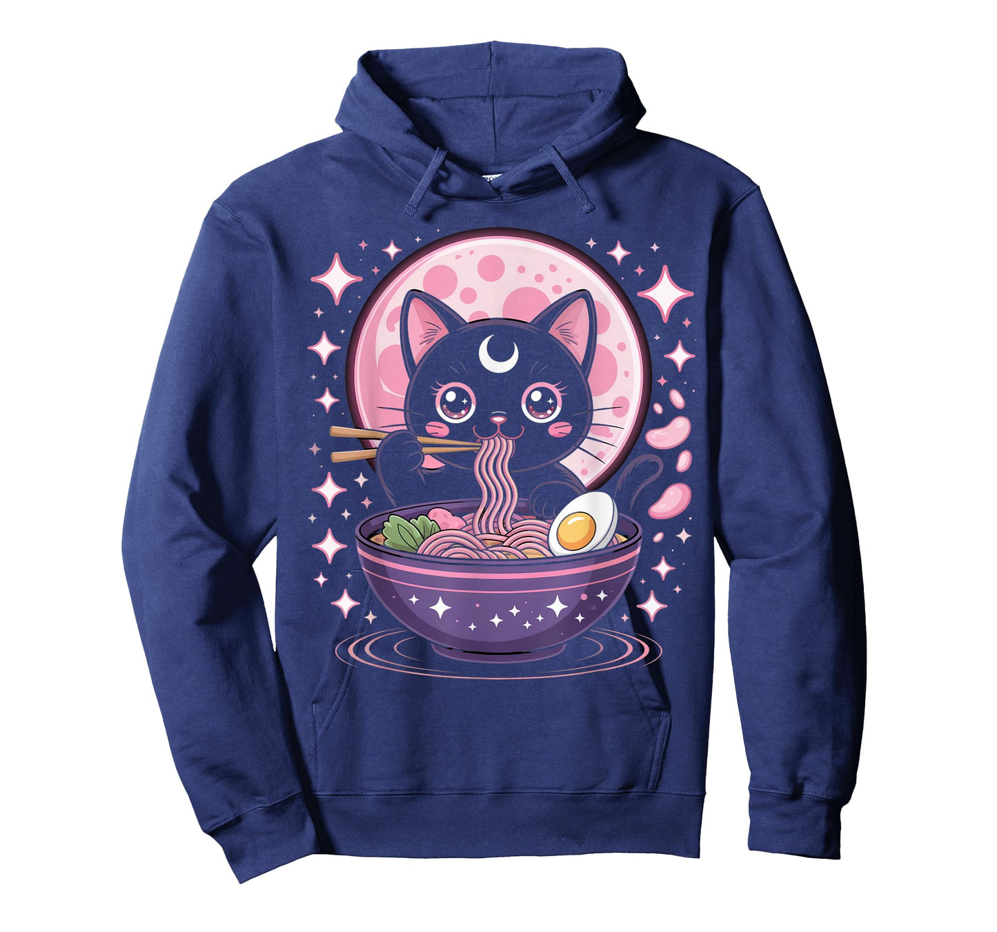 Pastel Goth Clothing Black Cat Eat Ramen Goth Girl Clothes T-Shirt