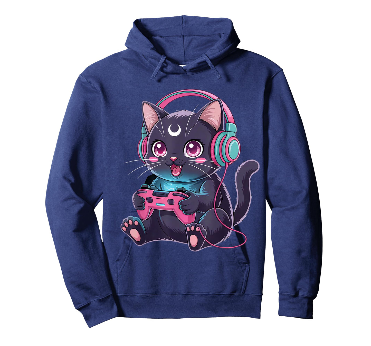 Gamer Black Cat Video Kawaii Goth Girl Clothes Pink Goth T-Shirt