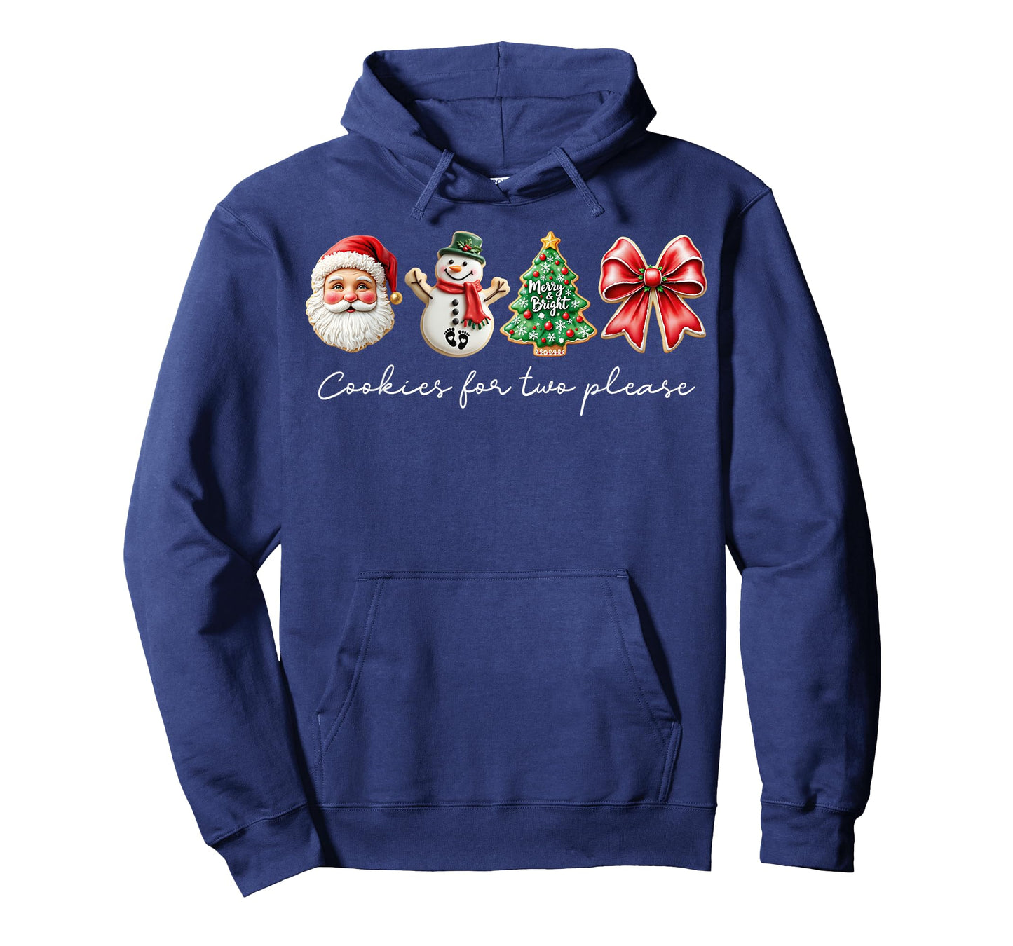 Cookies for Two Please Christmas Pregnancy Announcement Xmas T-Shirt