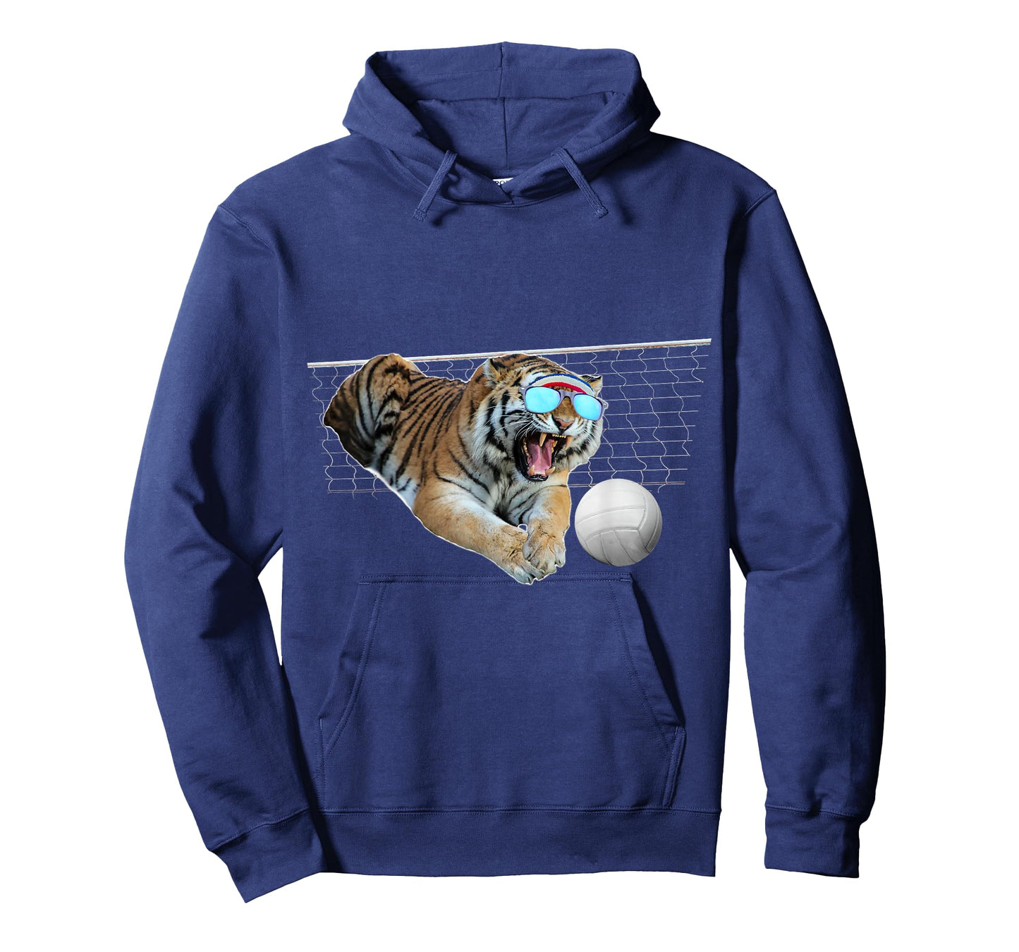 Tiger Tigers Dog Dogs Playing Volleyball, Funny Cute T-Shirt for Men Women Kids