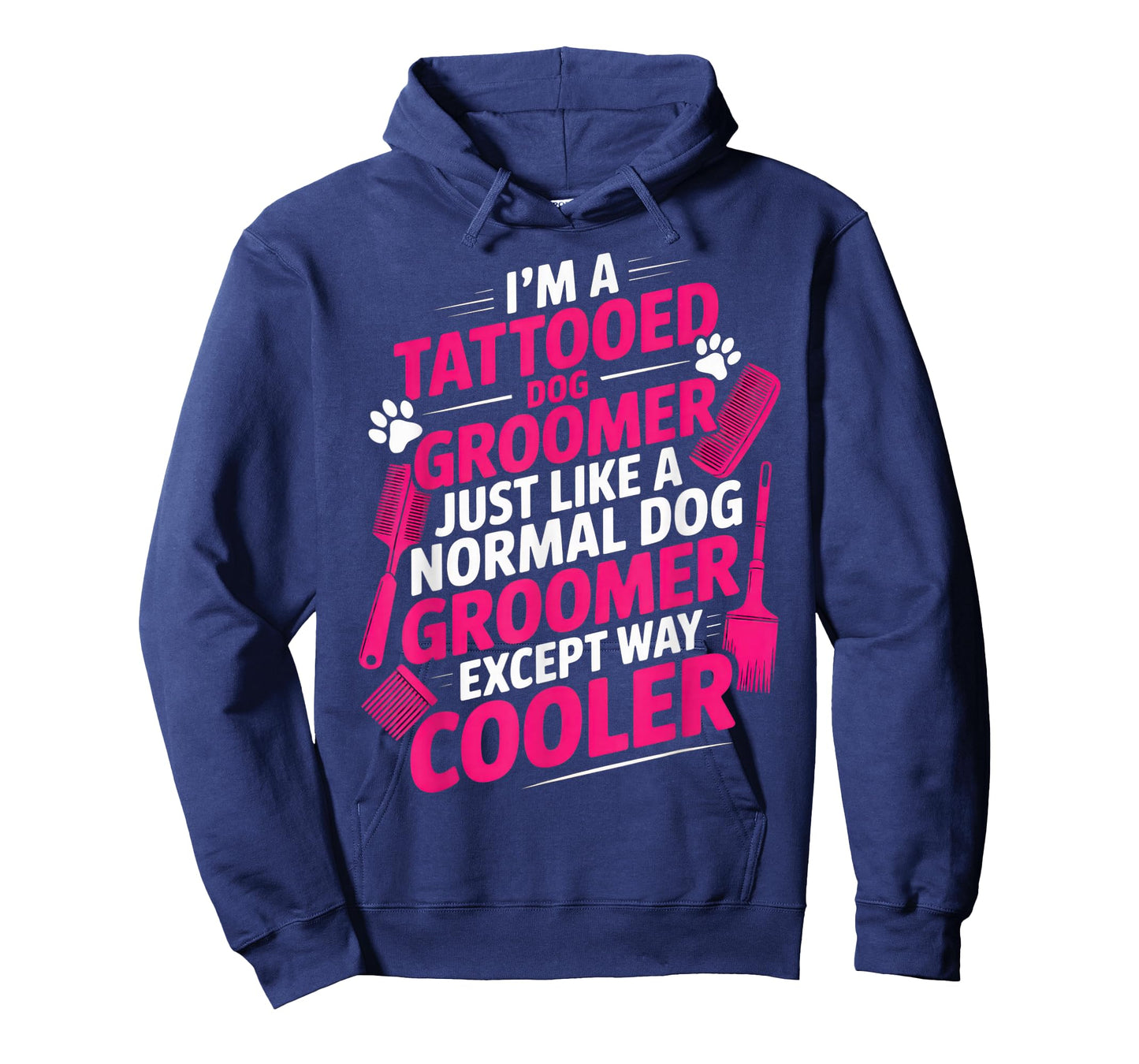 I'm a Tattooed Dog Groomer Funny Pet Lovers Sarcastic Vibe T-Shirt