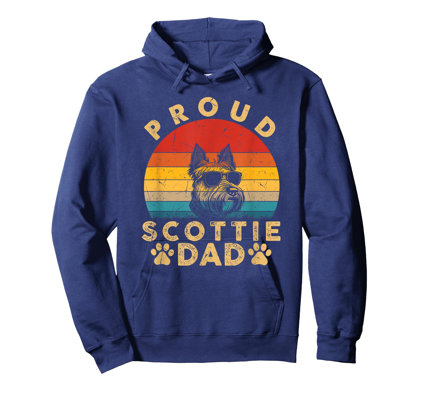 Proud Scottie Dad Gifts Funny Scottie Dog Owner Fathers Day T-Shirt